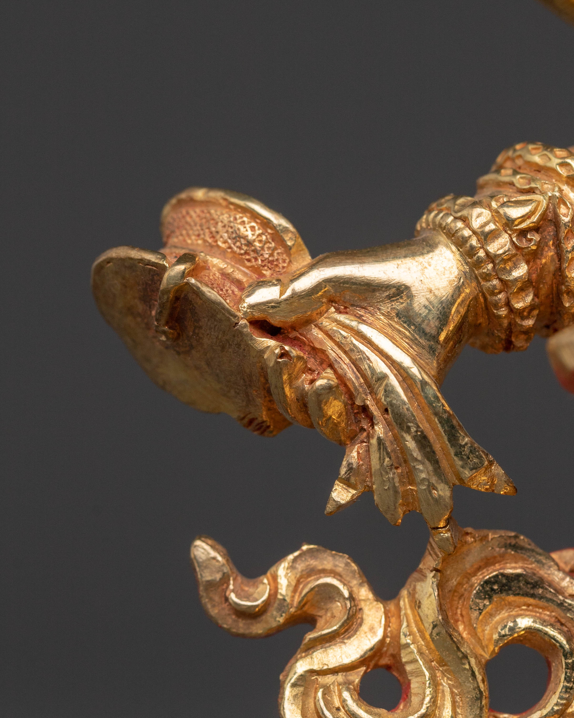 Divine Six-Armed Mahakala Statue – Fierce Protector Sculpture