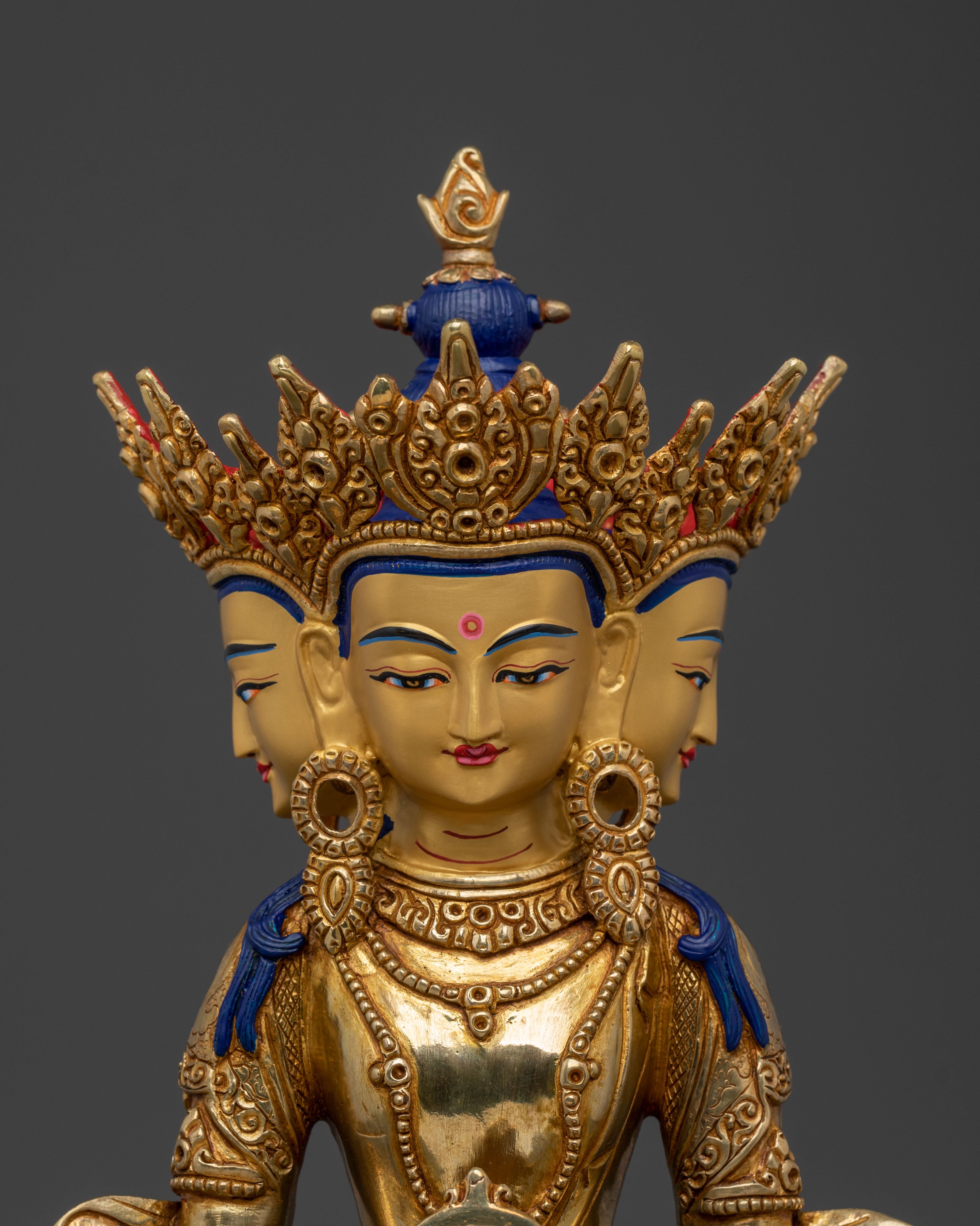 Vairocana Sacred Figurine | Altar Home Decor