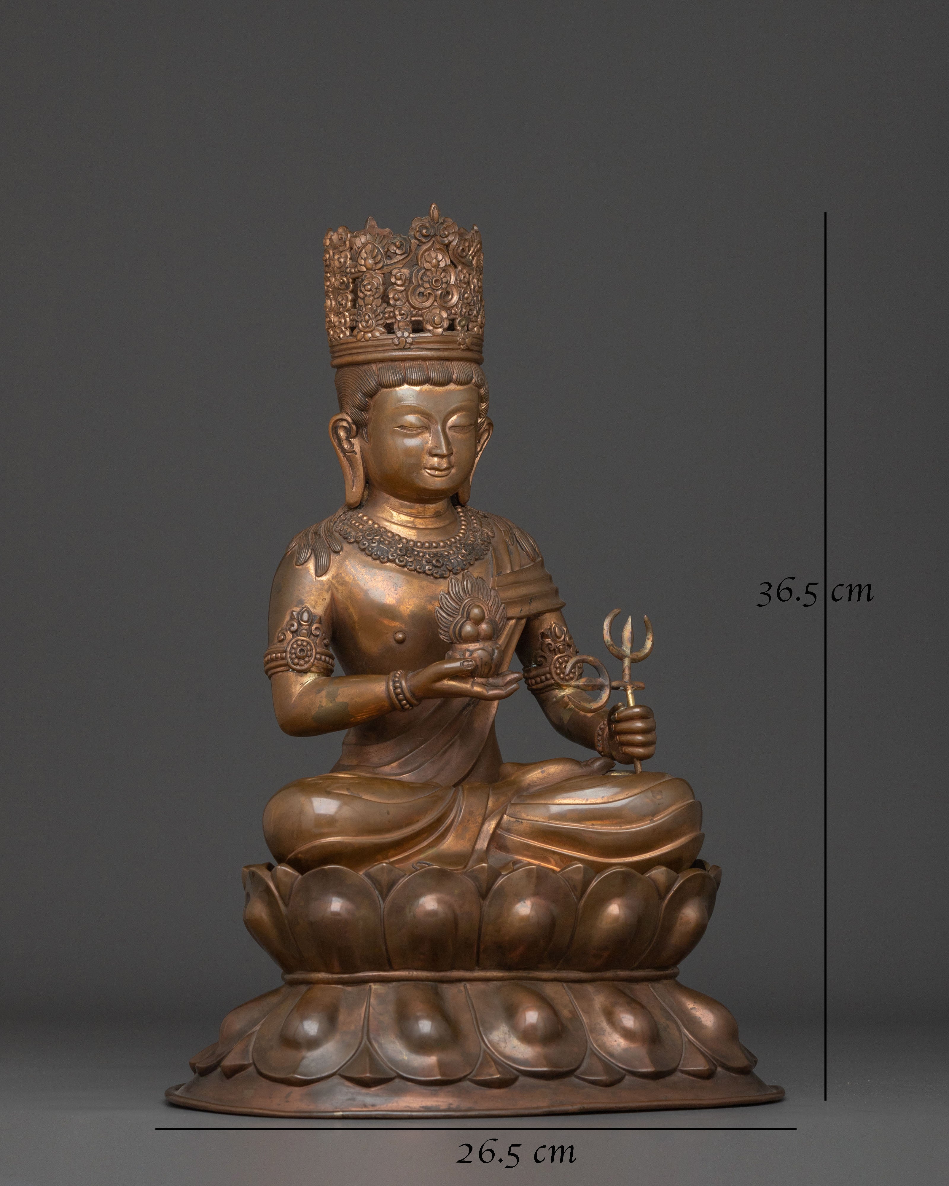 Guardian of the Vulnerable Kshitigarbha Statue | Buddhist Altar Decor