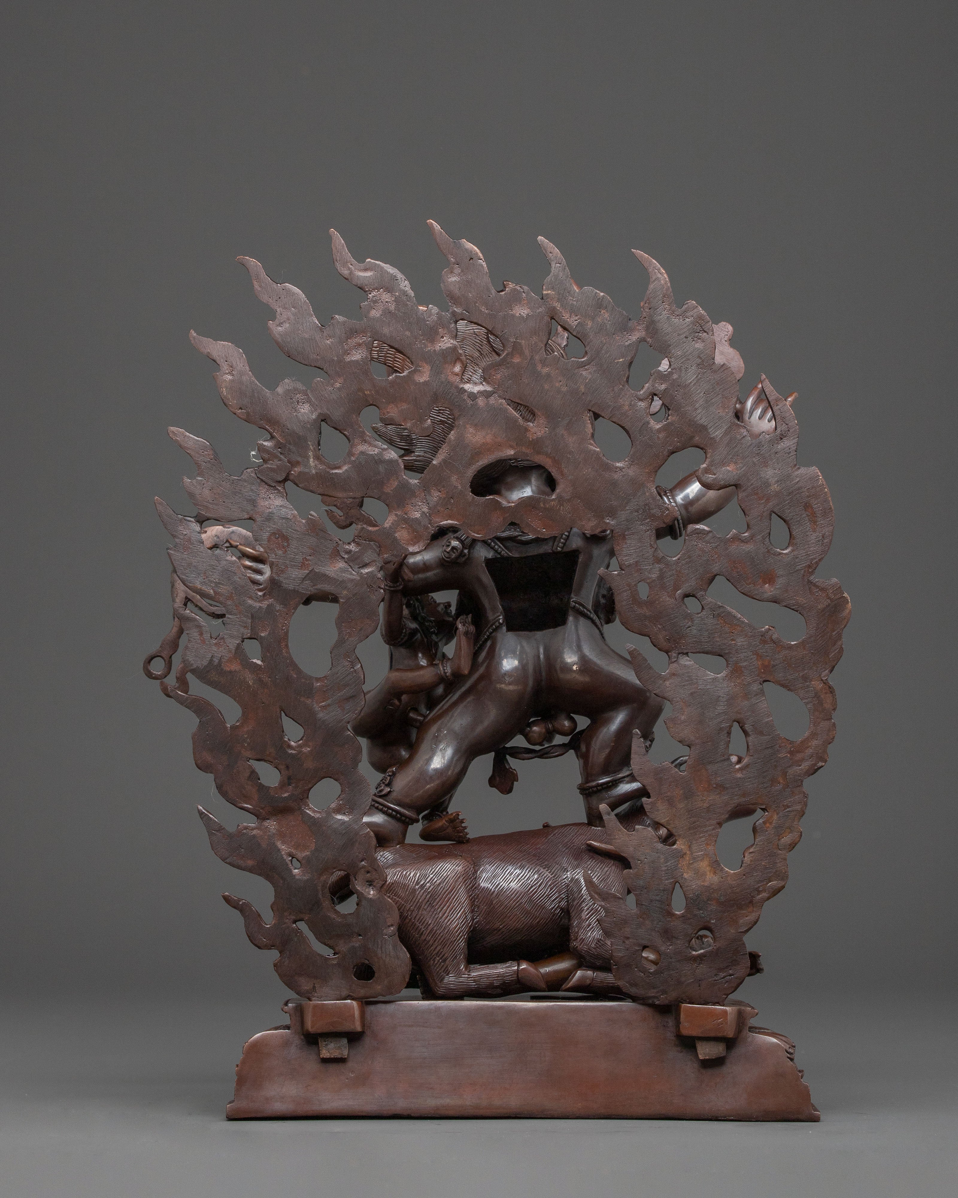 Protector Deity Yama Dharmaraja Statue | Home Decor