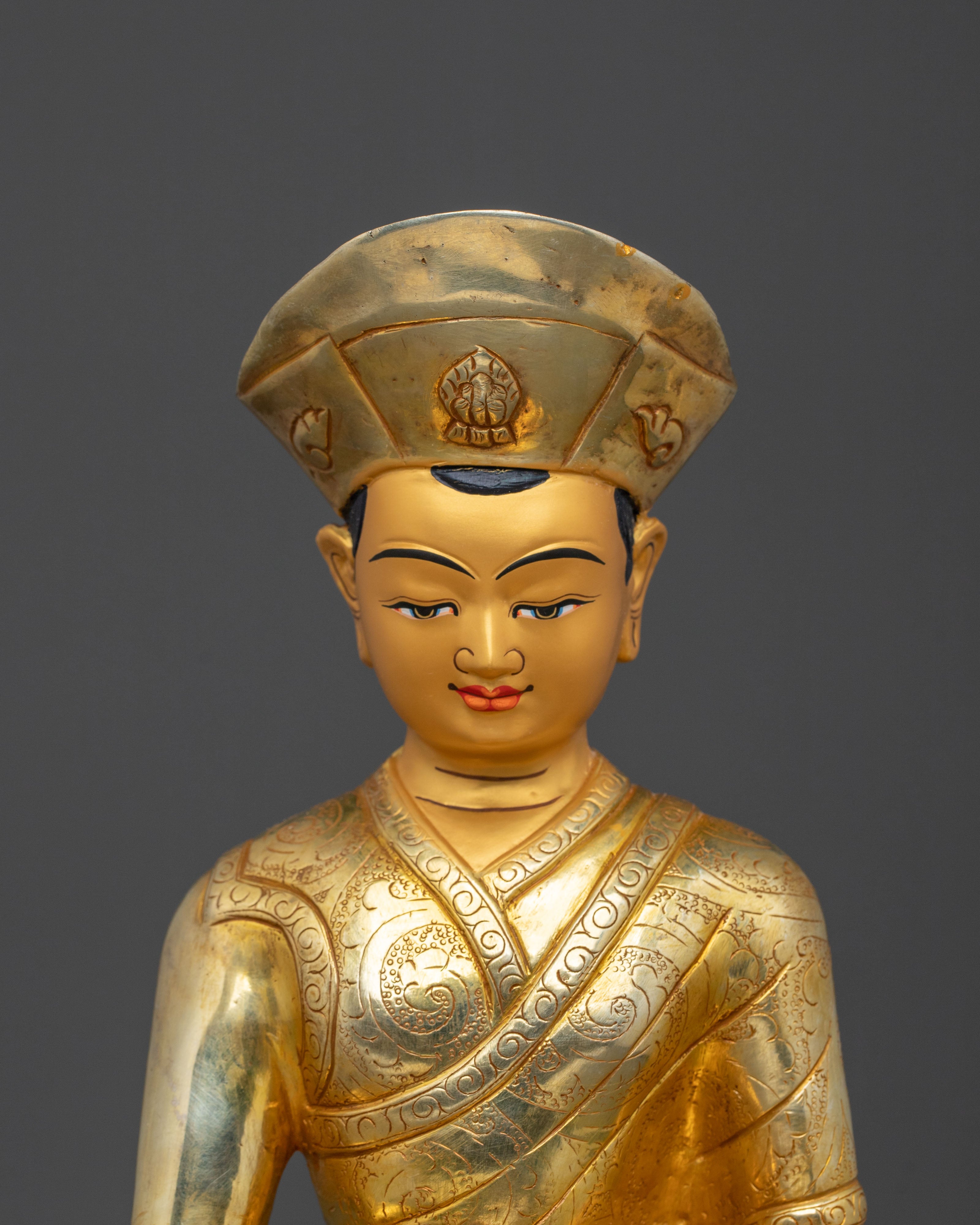 Jigten Sumgon Buddhist Statue | Tibetan Sacred Sculpture