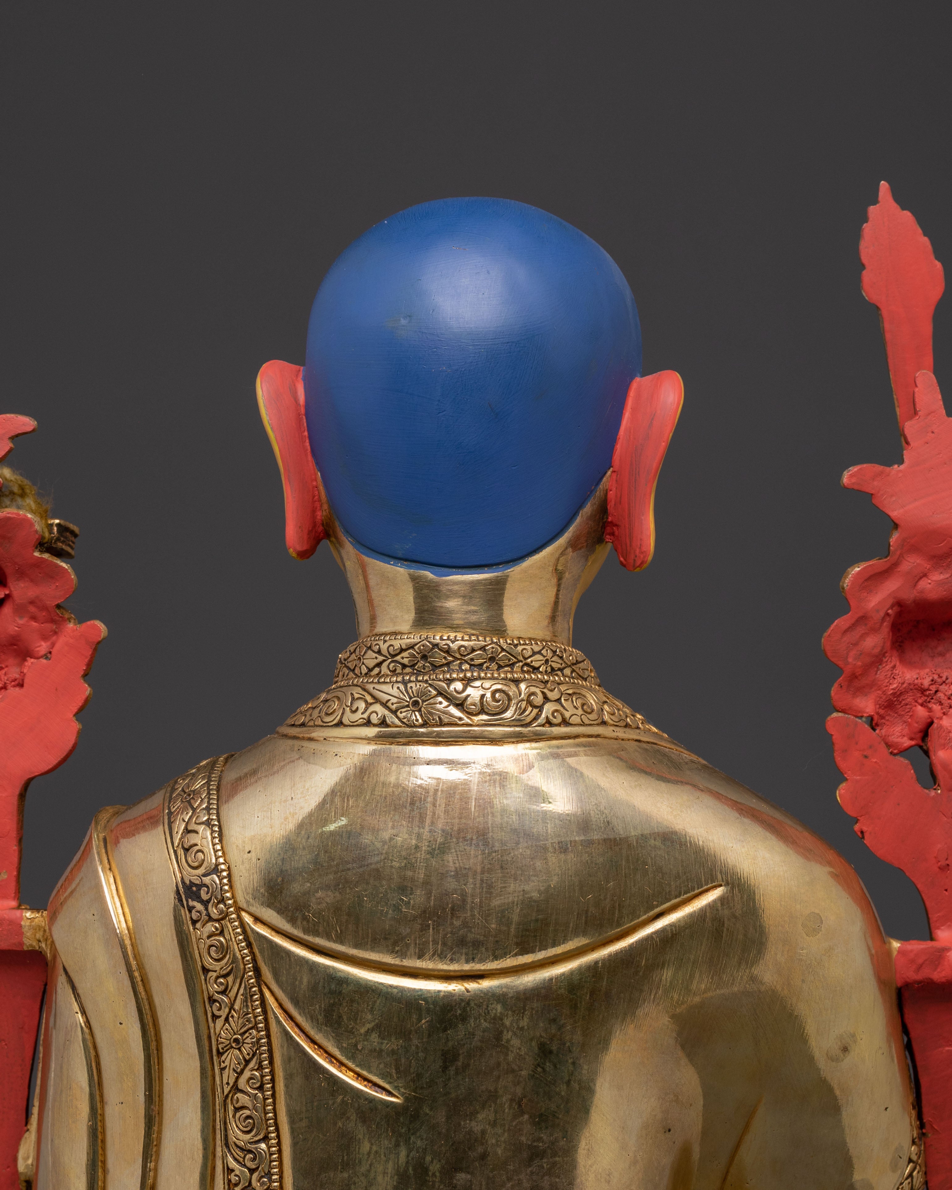 Tsongkhapa Traditional Statue with Disciples – Gilded Copper Masterpiece