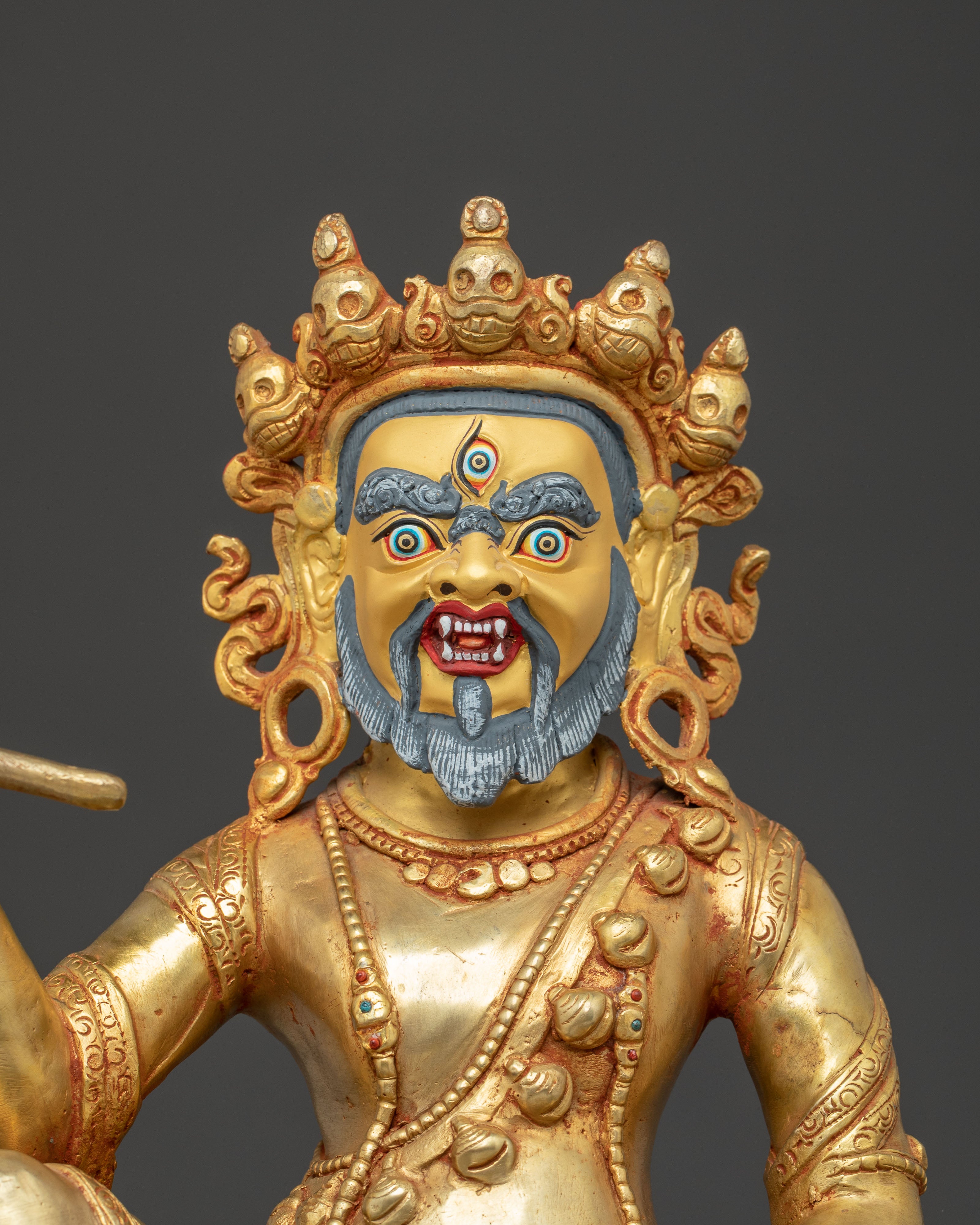 Handmade Statue of Bramharupa Mahakala | Wrathful Protector