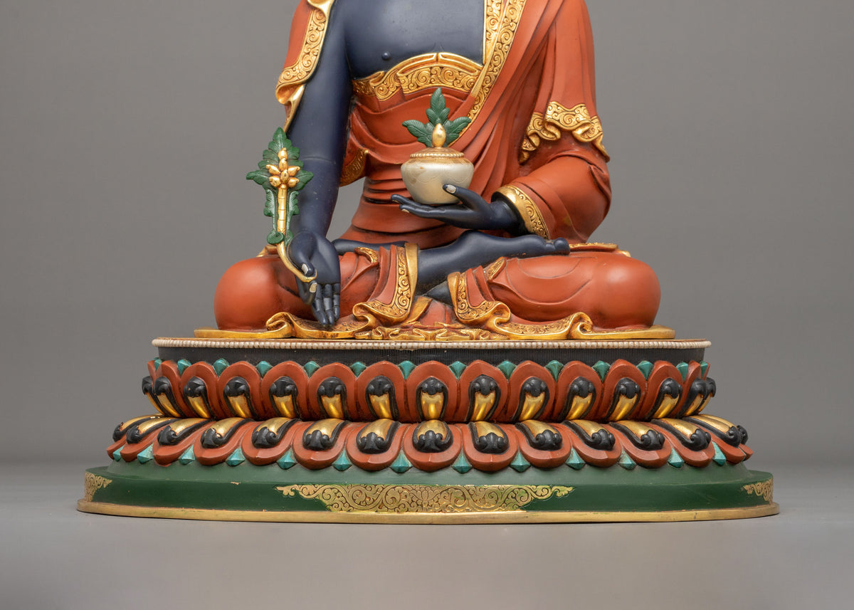 Medicine Buddha Healing Statue | Sacred Buddhist Altar Figure