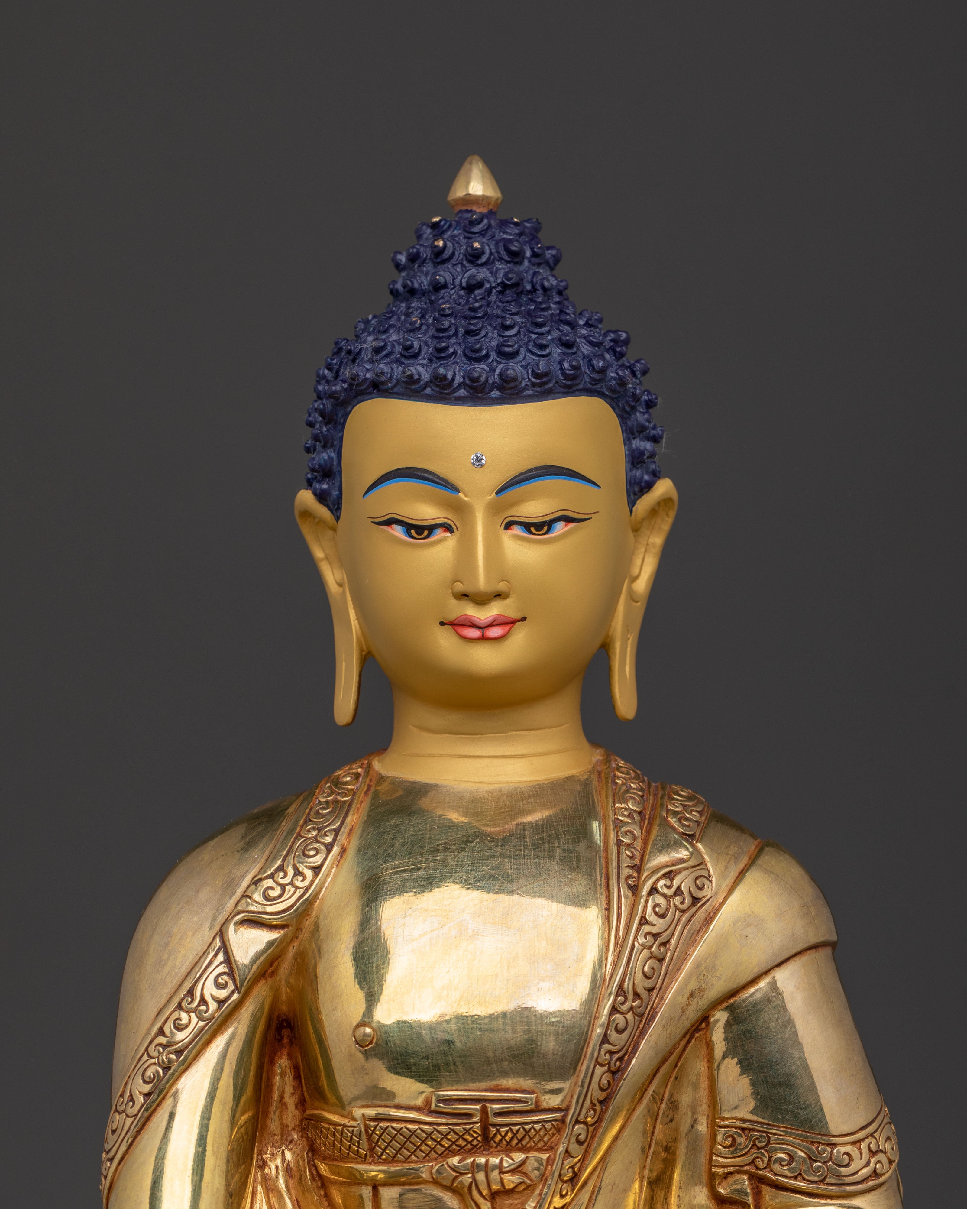 5 Dhyani Buddha Assembly | 24K Gold Gilded Copper Statue