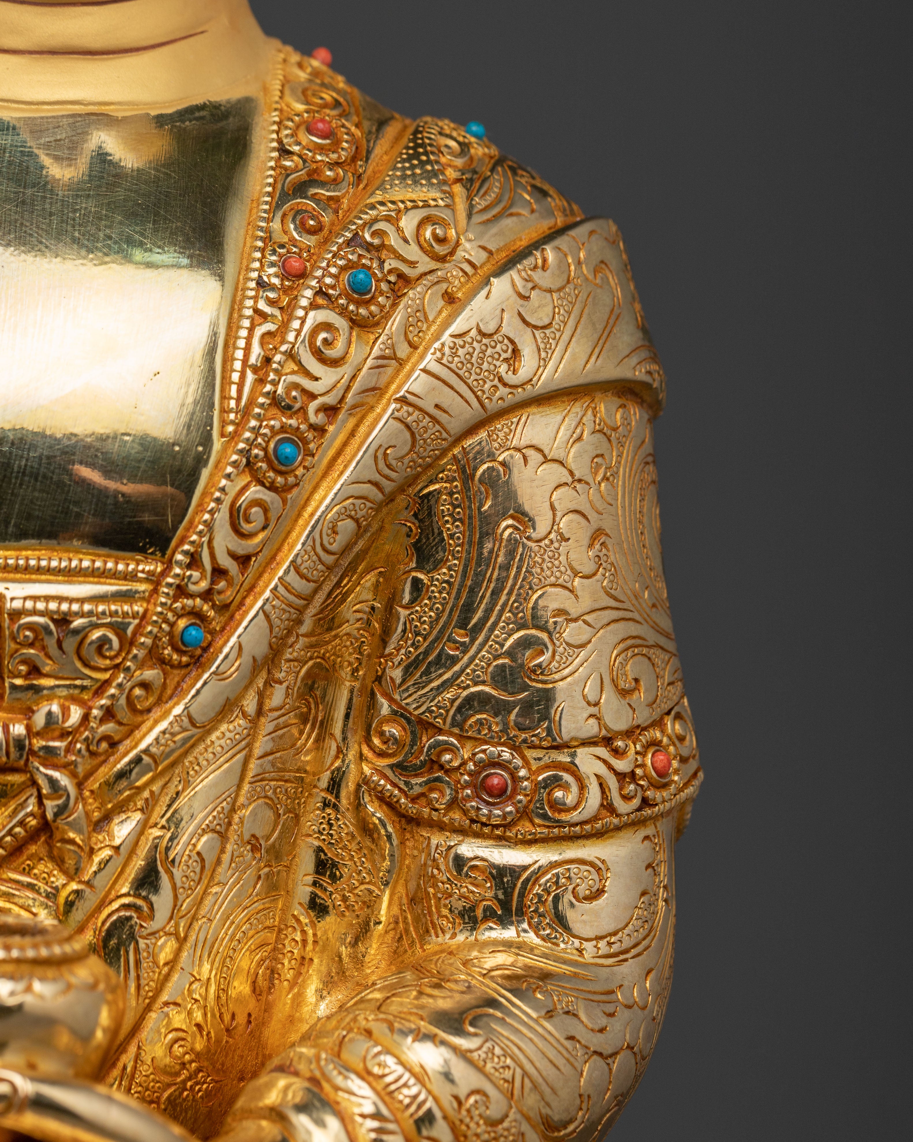 Golden Shakyamuni Buddha Meditation Statue | Home Decor