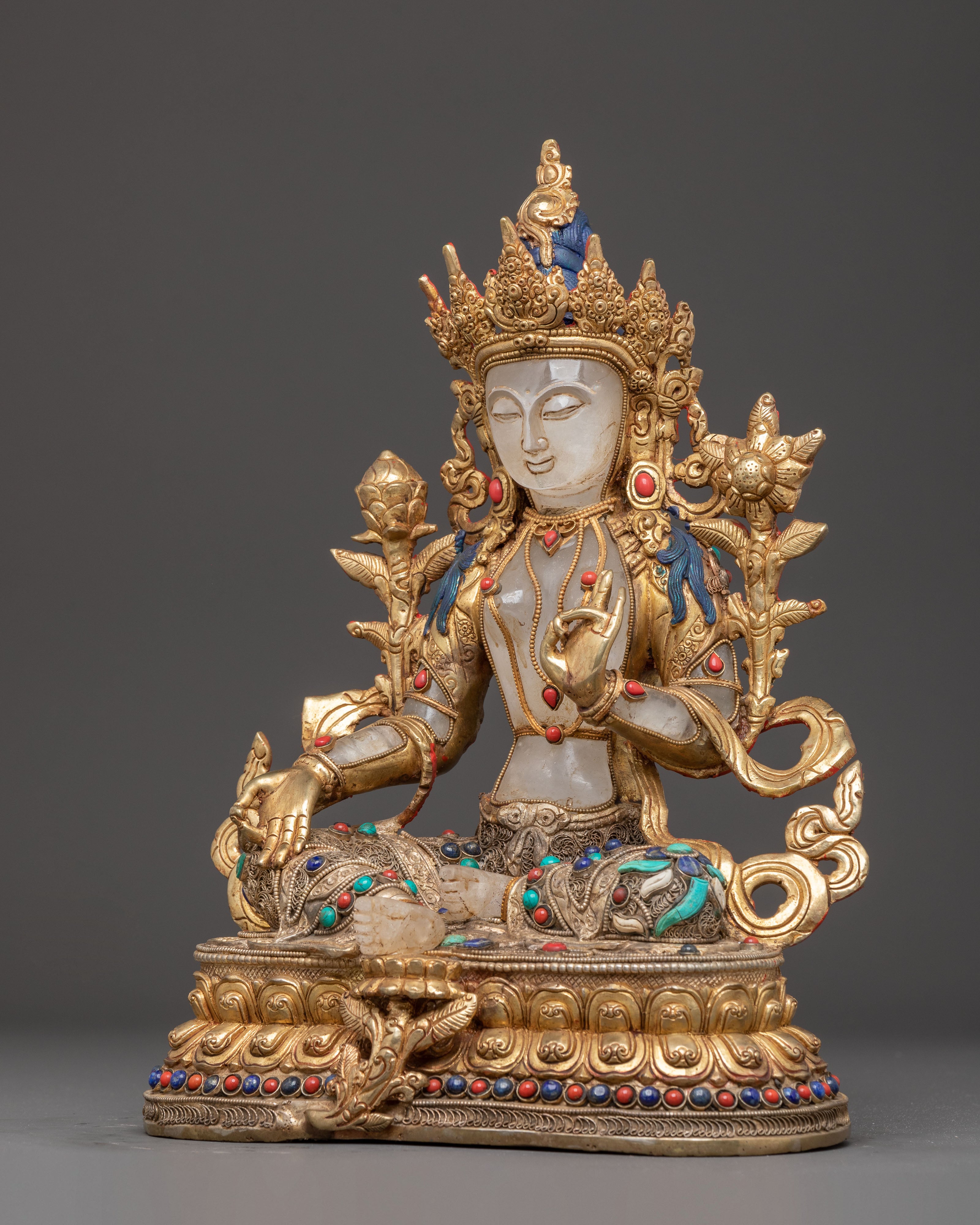 Green Tara Statue for Sacred Spaces | Buddhist Meditation Deity