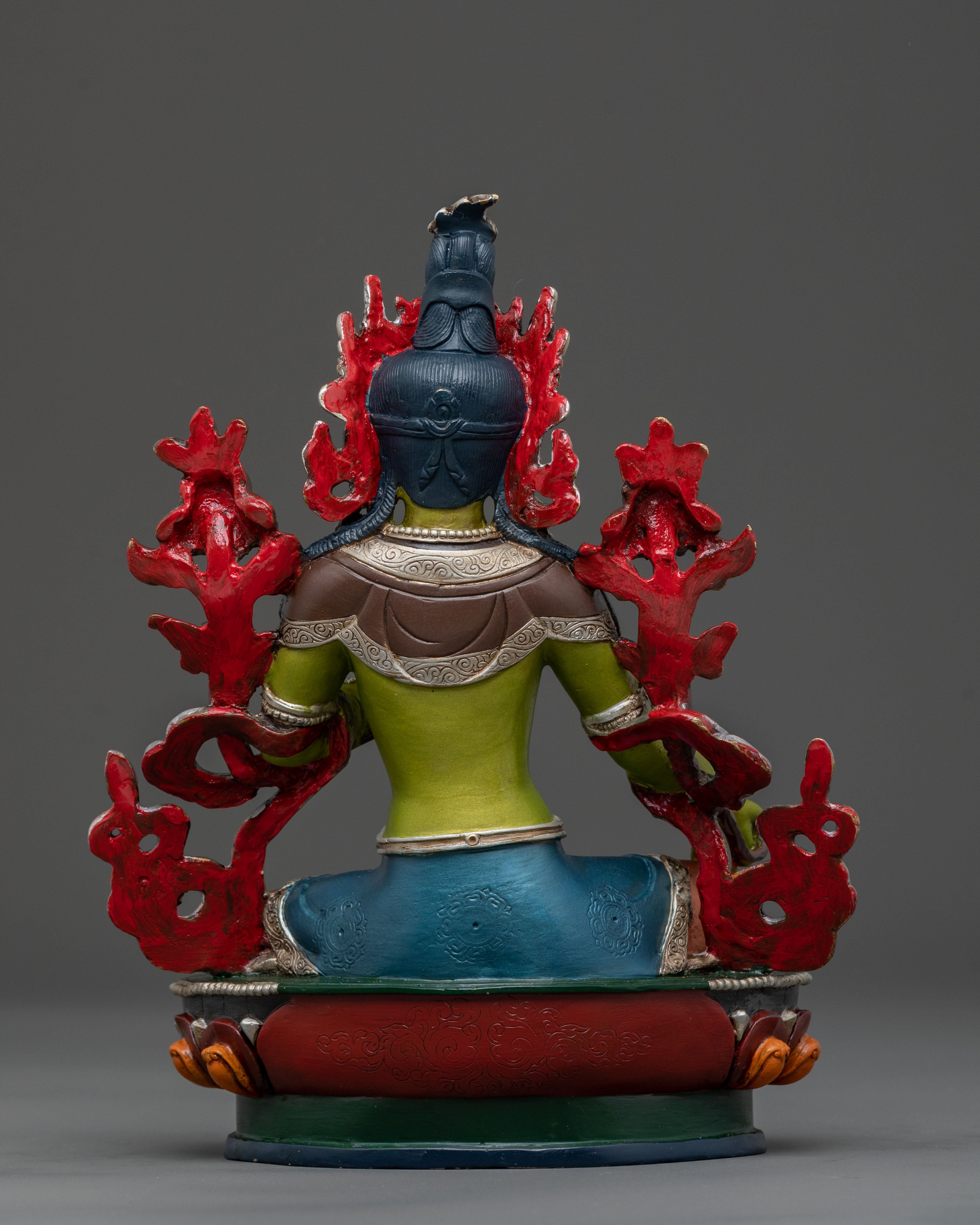 Handcrafted Green Tara Statue | Spiritual Icon