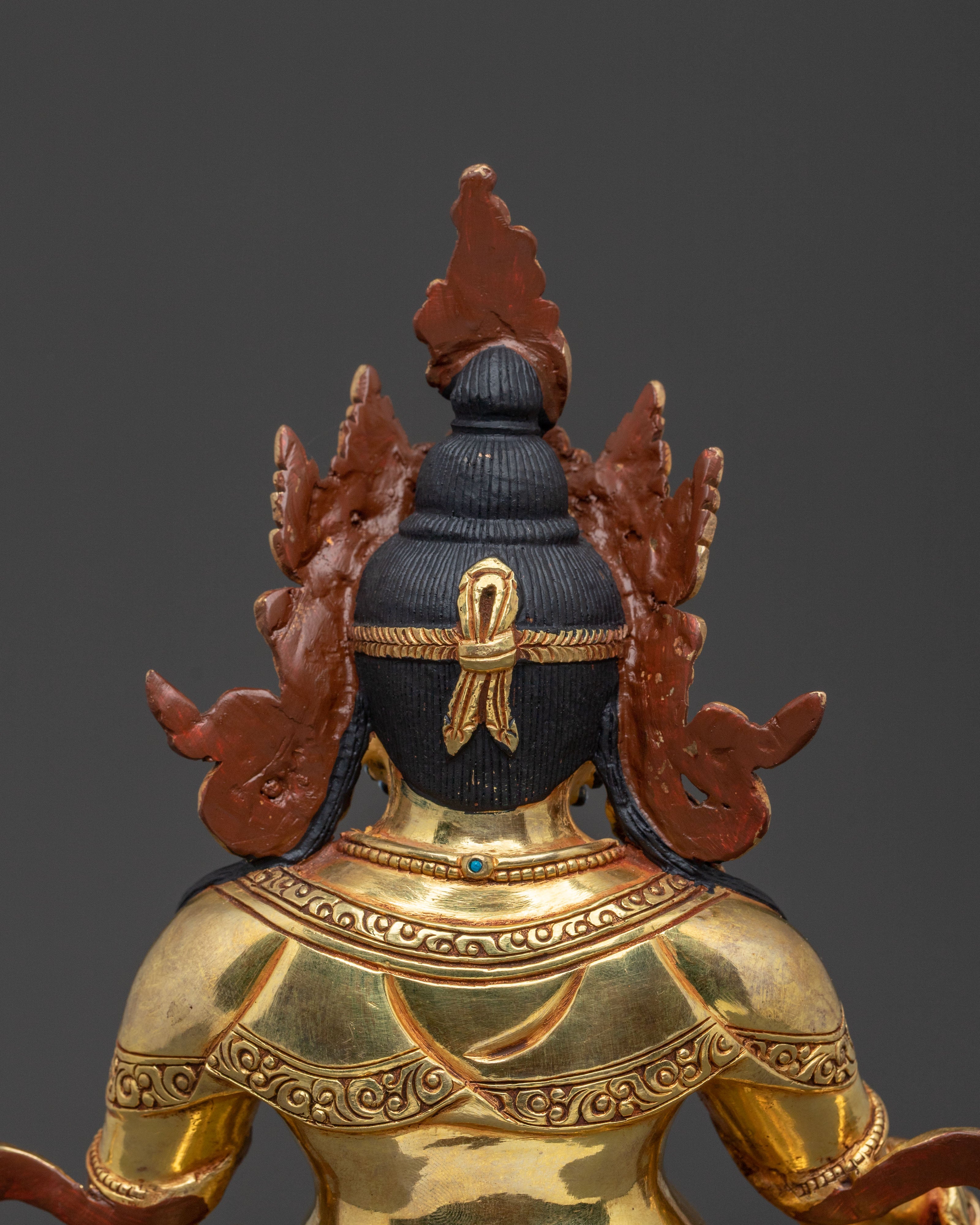 Handcrafted Dzambhala Statue | Golden Figurine