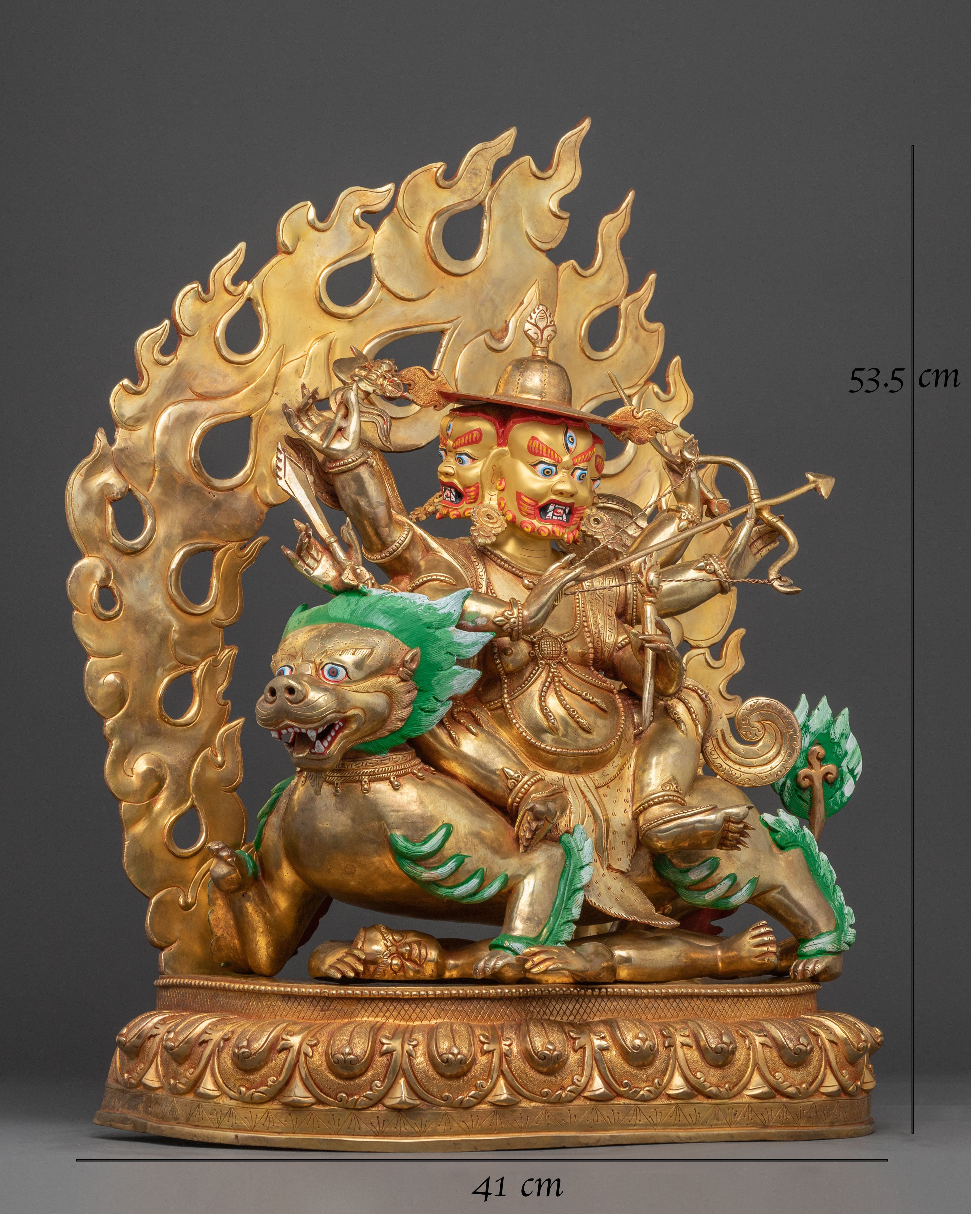 Dorje Legpa Statue: Protector of the Dharma | Wrathful Tibetan Deity