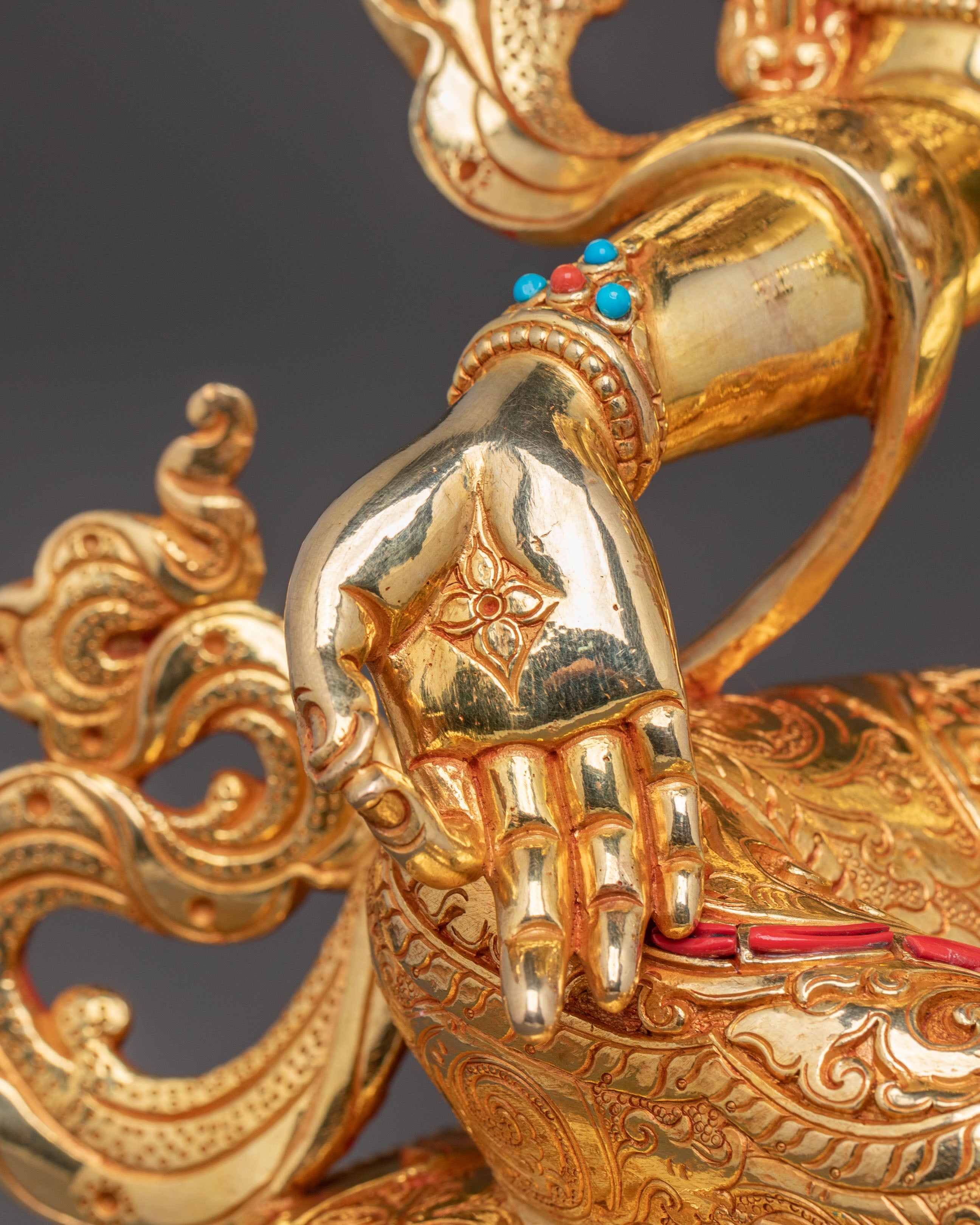 Green Tara Compassionate Healing Statue – Gilded Copper Art