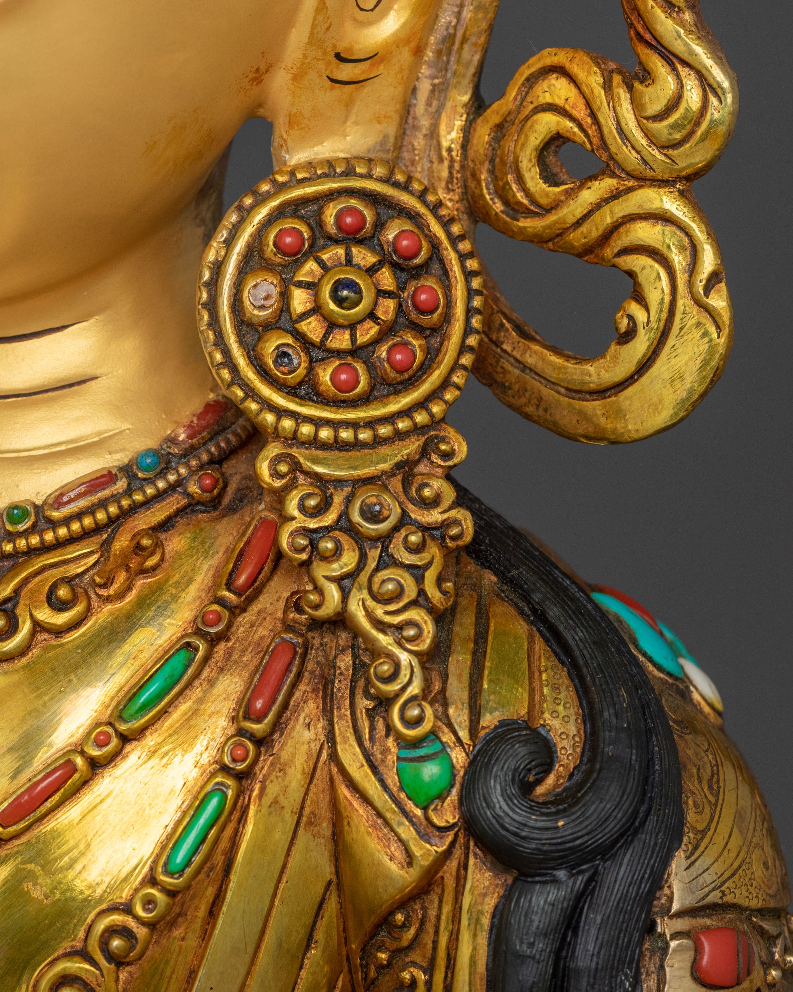Long Life Deity Amitayus Sacred Statue | Himalayan Altar Decor