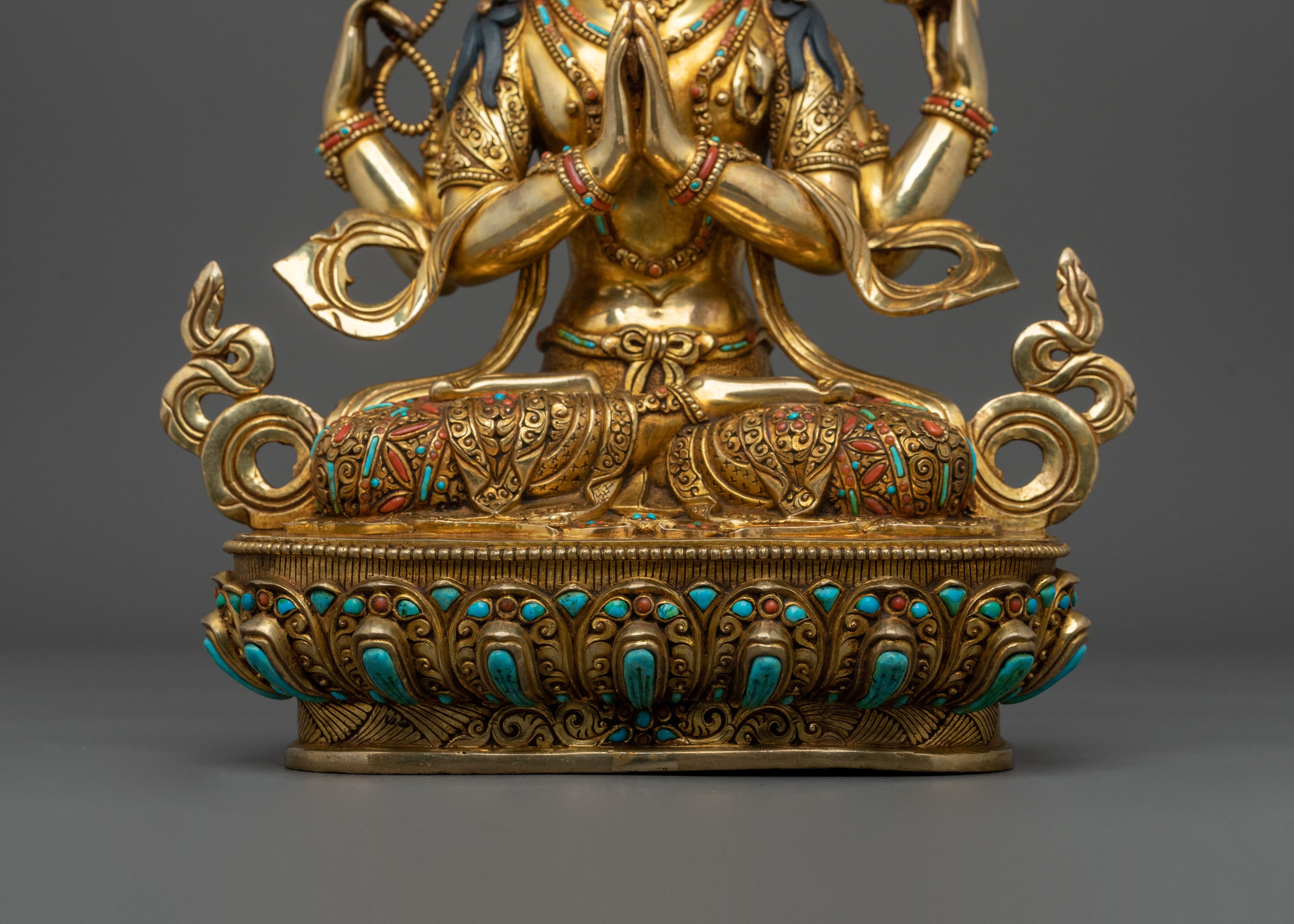 Tibetan Chenrezig Sacred Statue | Divine Figurine