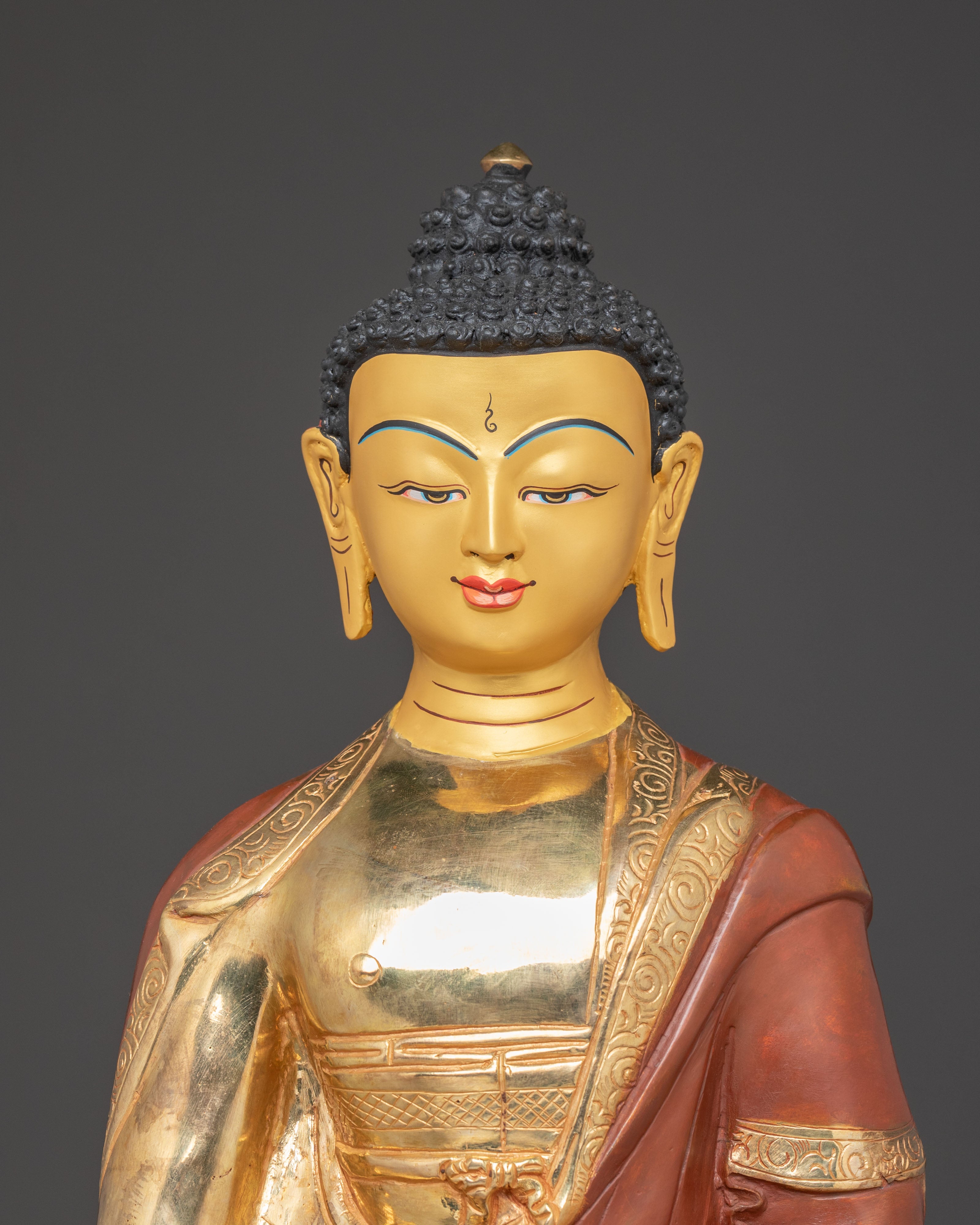 Amitabha Buddha Oxidized Copper Body Statue | Western Pure Land Deity