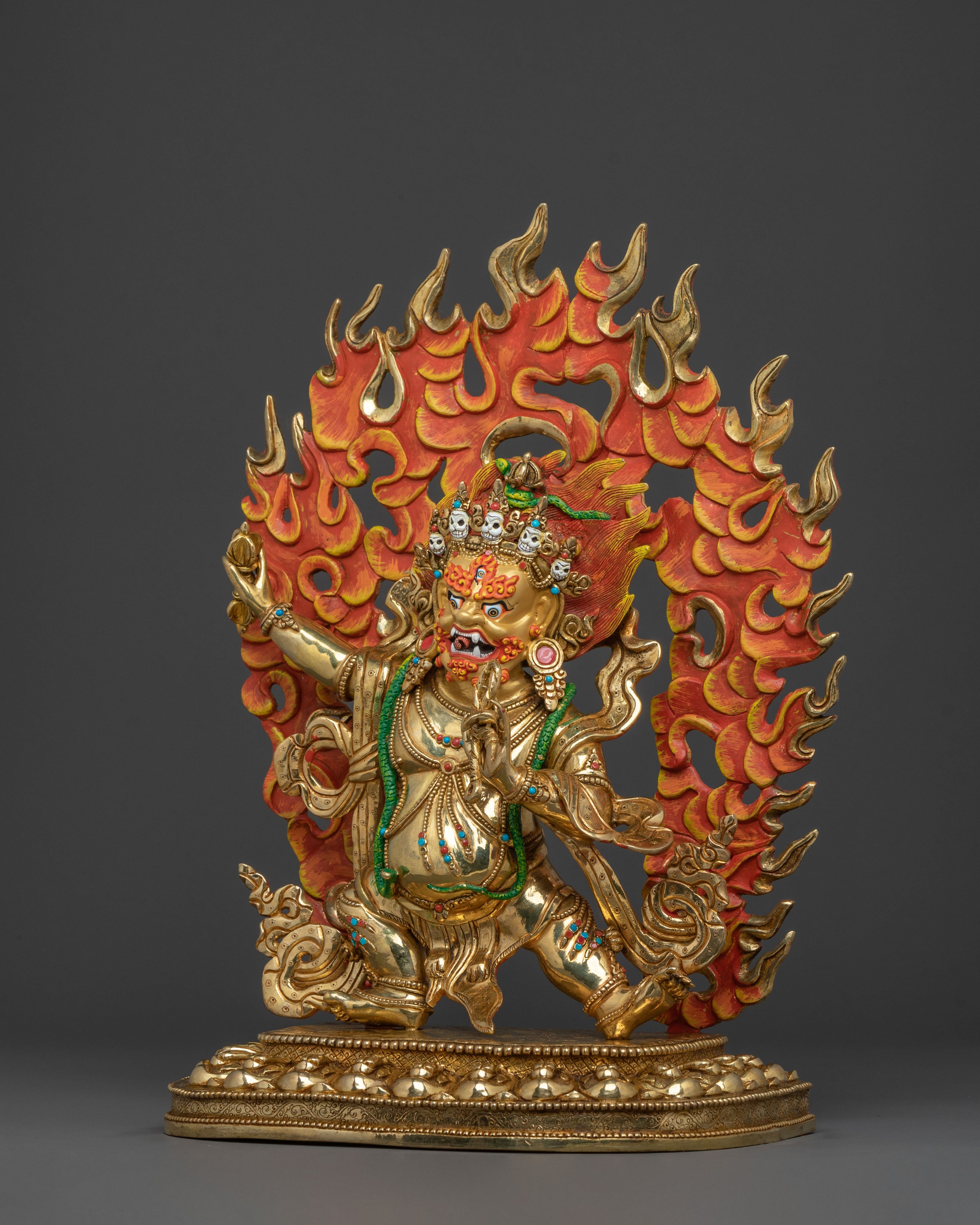Bodhisattva Vajrapani Sacred Statue | Himalayan Buddhist Protector Sculpture