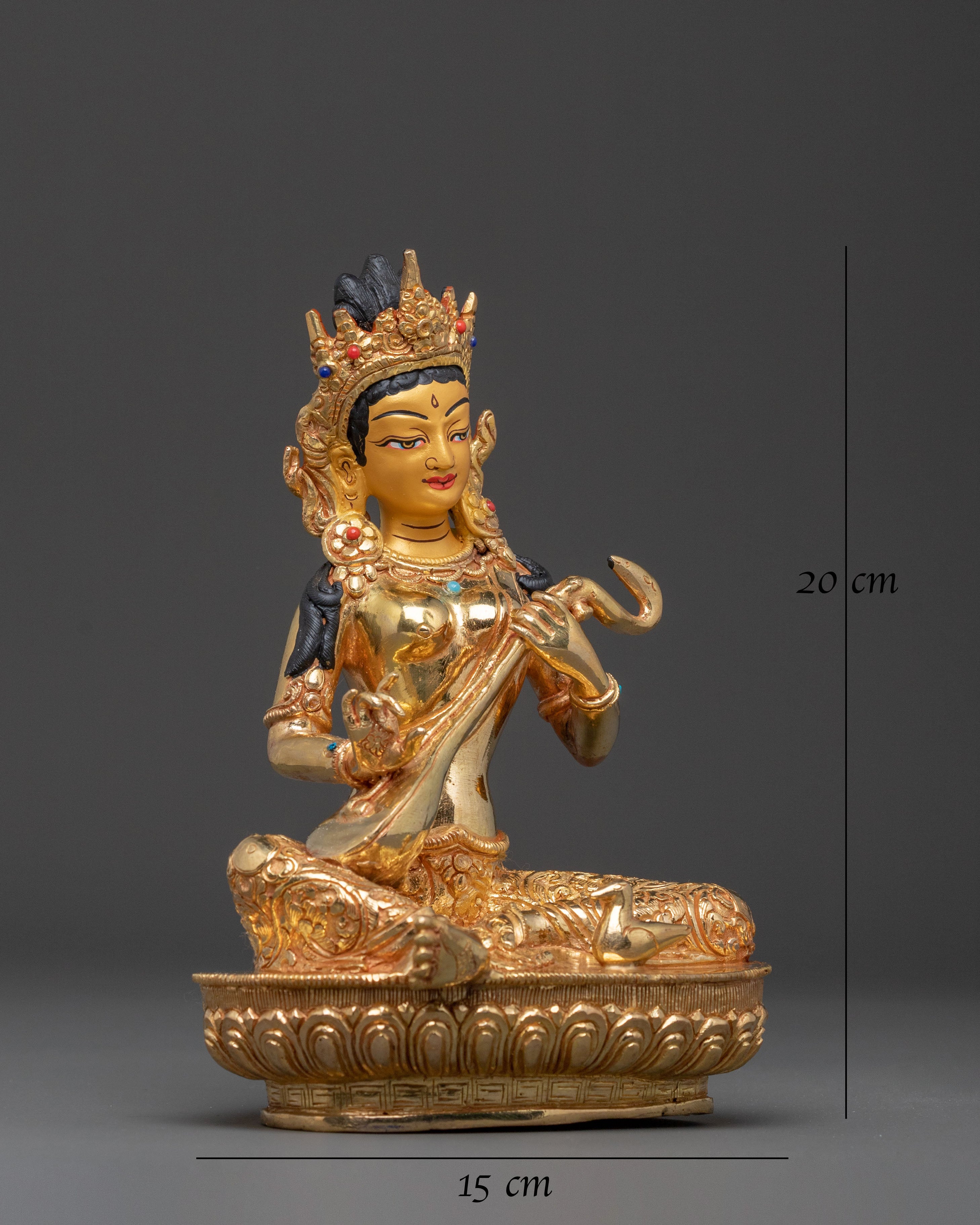 Hindu Goddess Saraswati Statue | Spiritual Decor