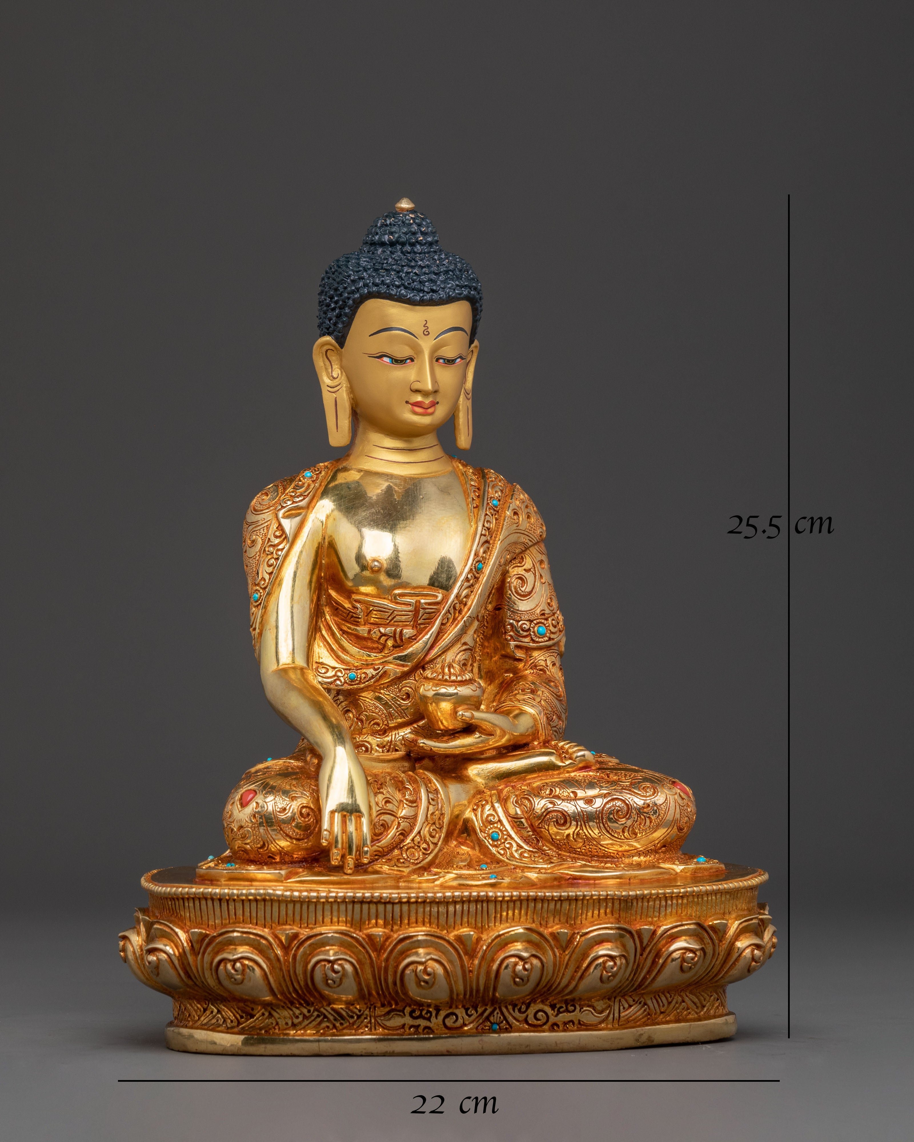Shakyamuni Buddha Traditional Golden Statue