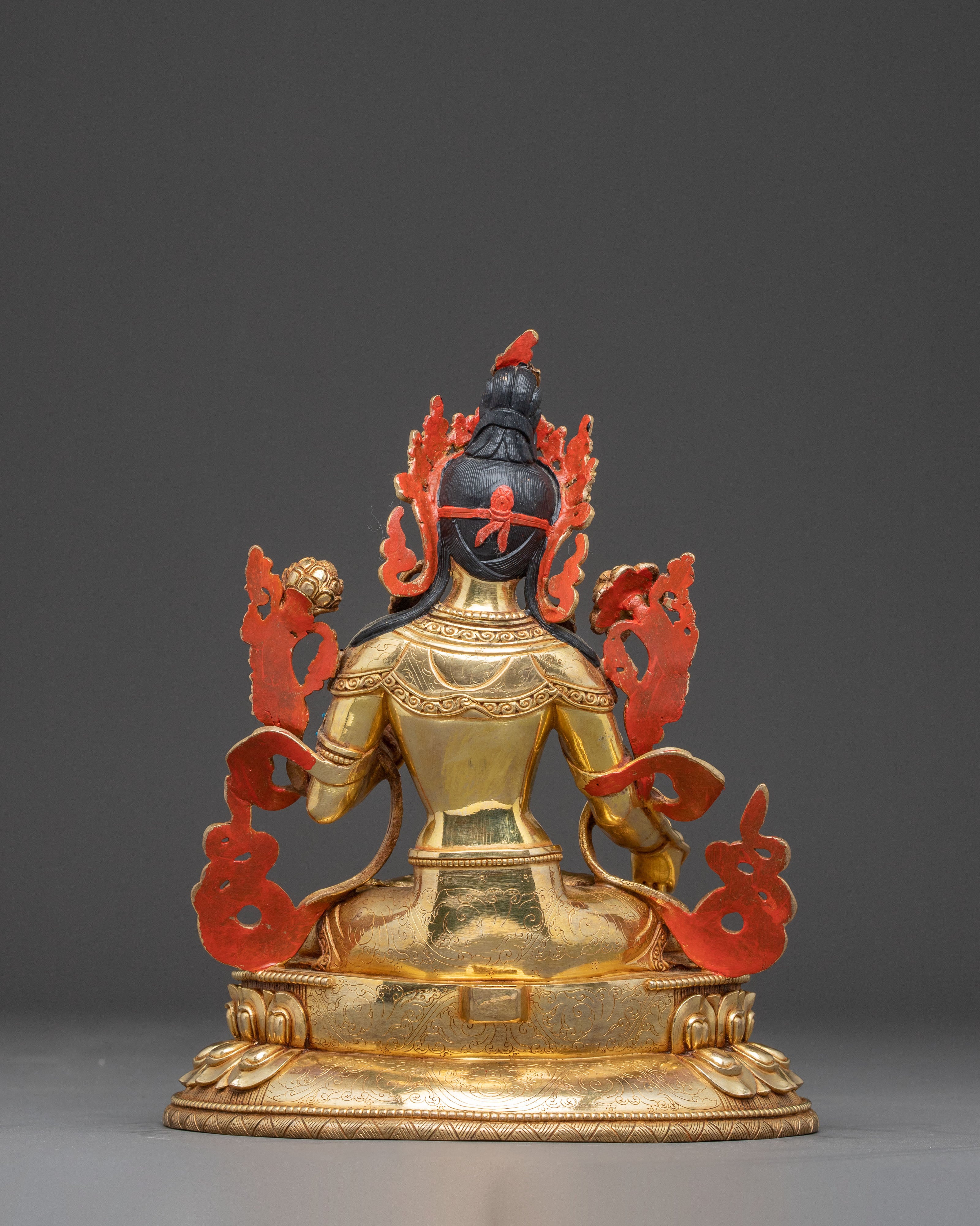 White Tara Handmade Copper Statue | The Goddess of Compassion and Longevity