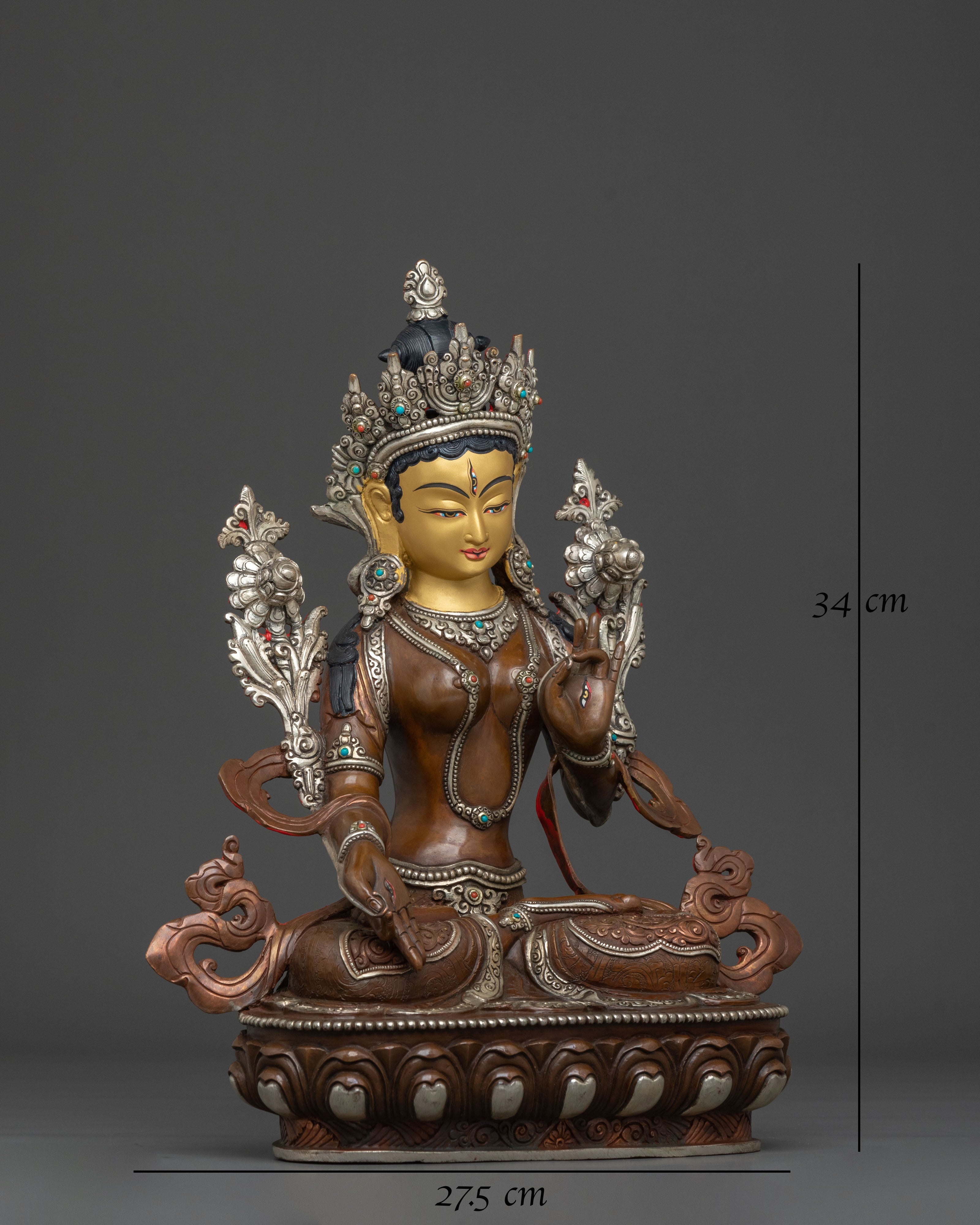 Sita Tara Spiritual Sculpture | Tibetan Goddess