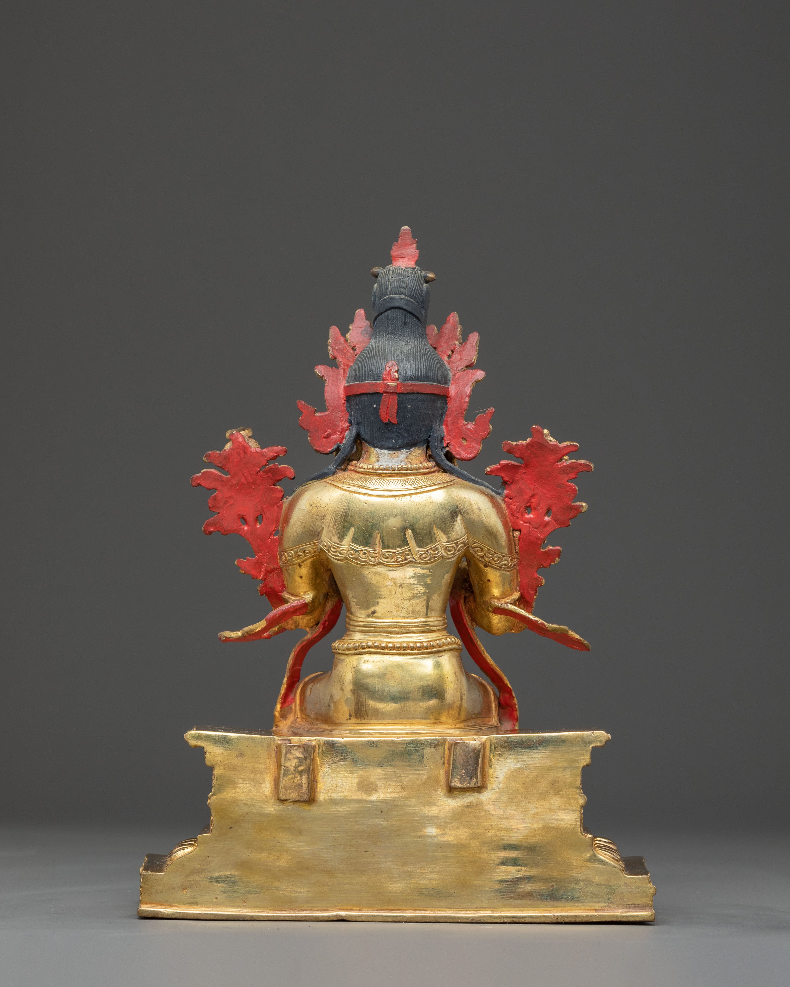 Golden Maitreya Buddha Statue | Handmade Future Buddha Artwork