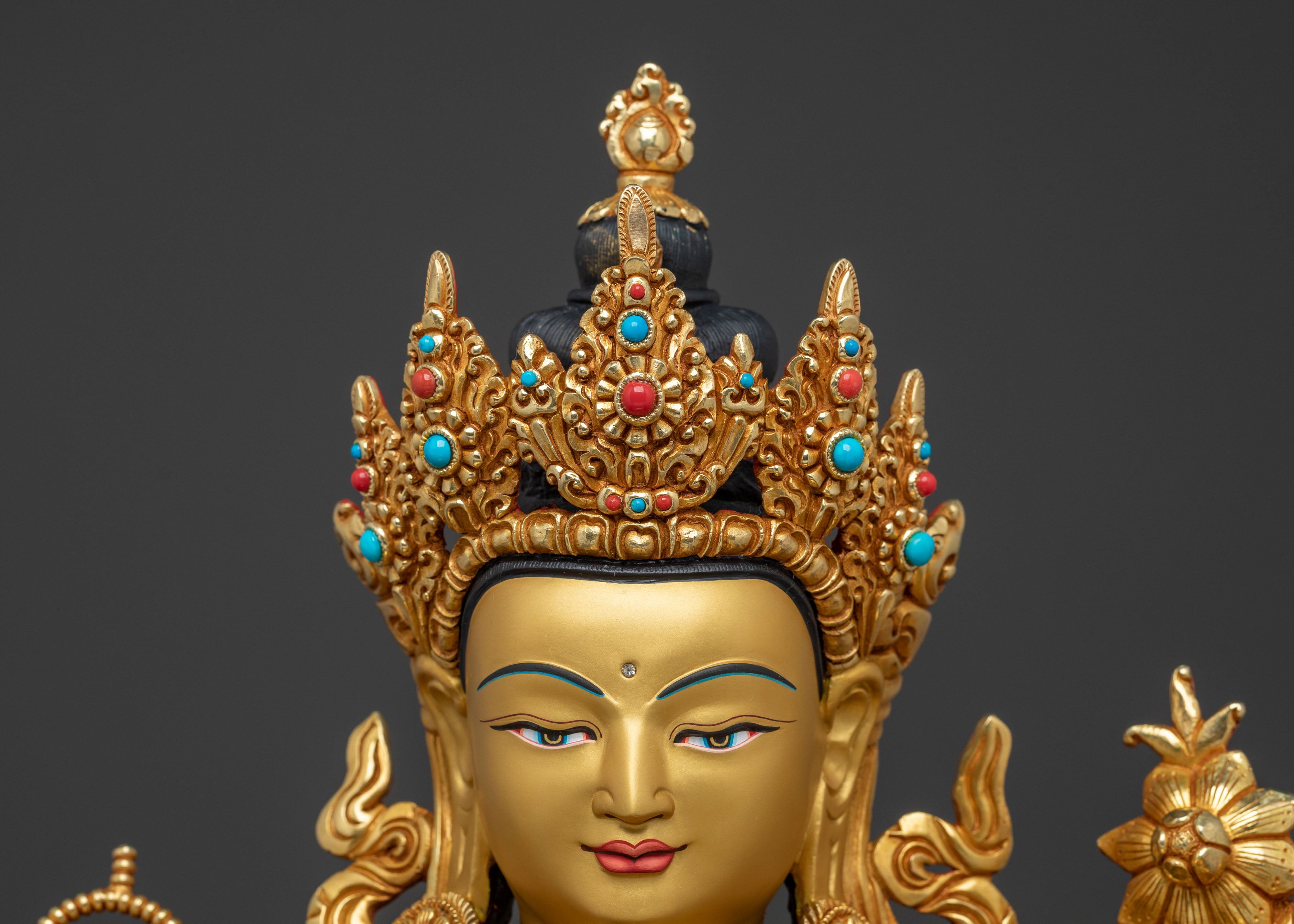 Chenrezig Meditation Statue | Altar Home Decor