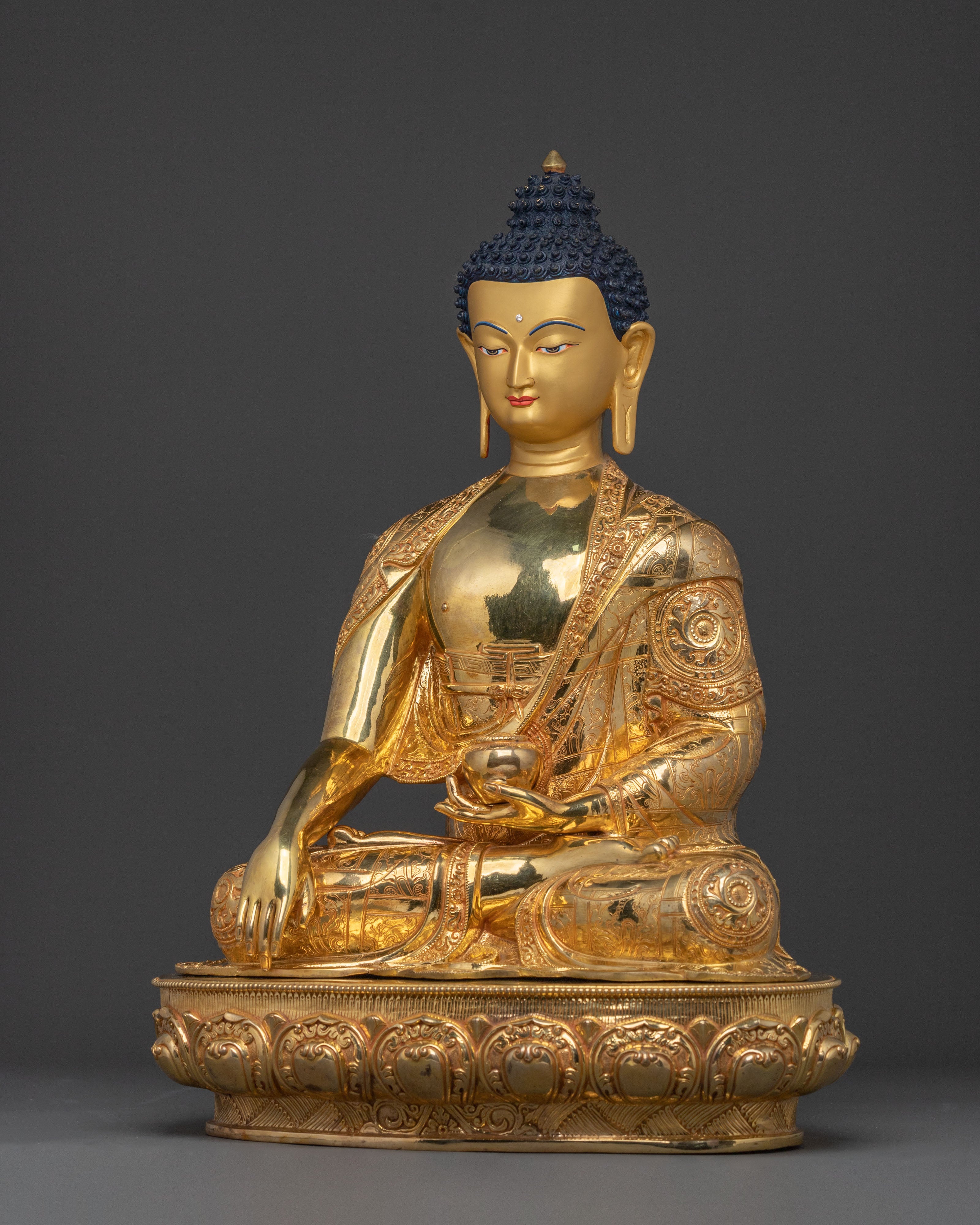 Shakyamuni Buddha Statue with Disciples | Altar Home Decor