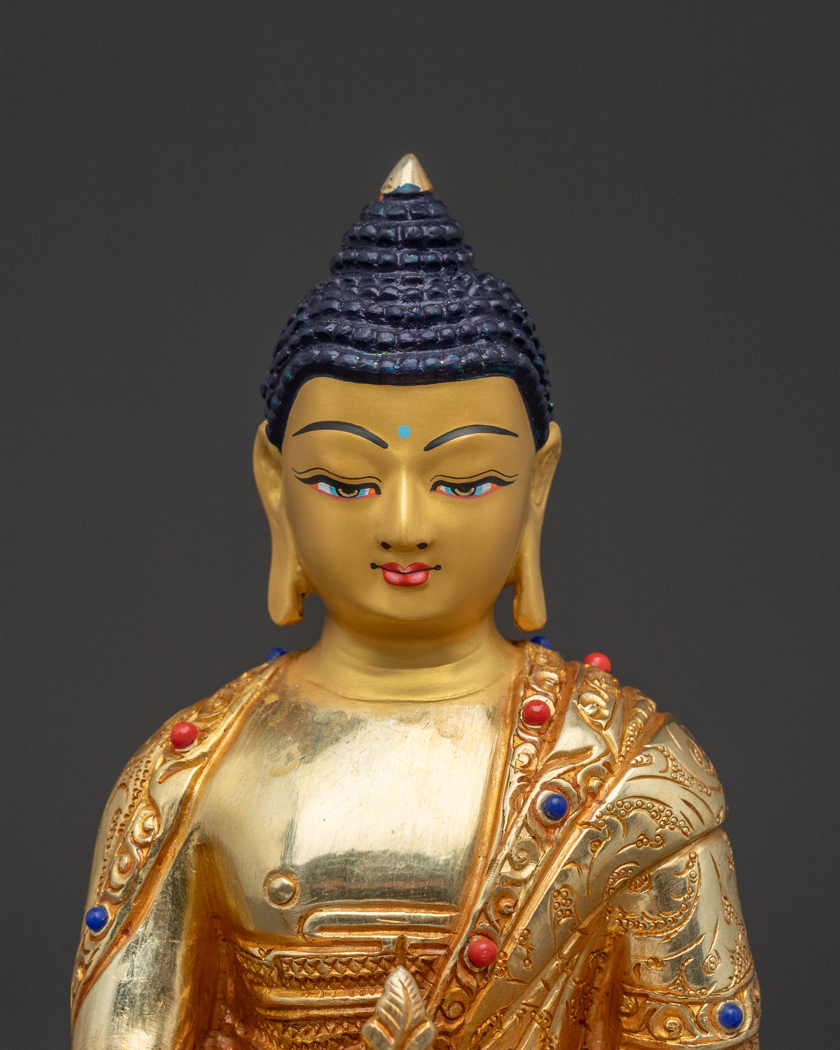 Bhaisajyaguru Enlightenment 24K Gold Gilded Sculpture