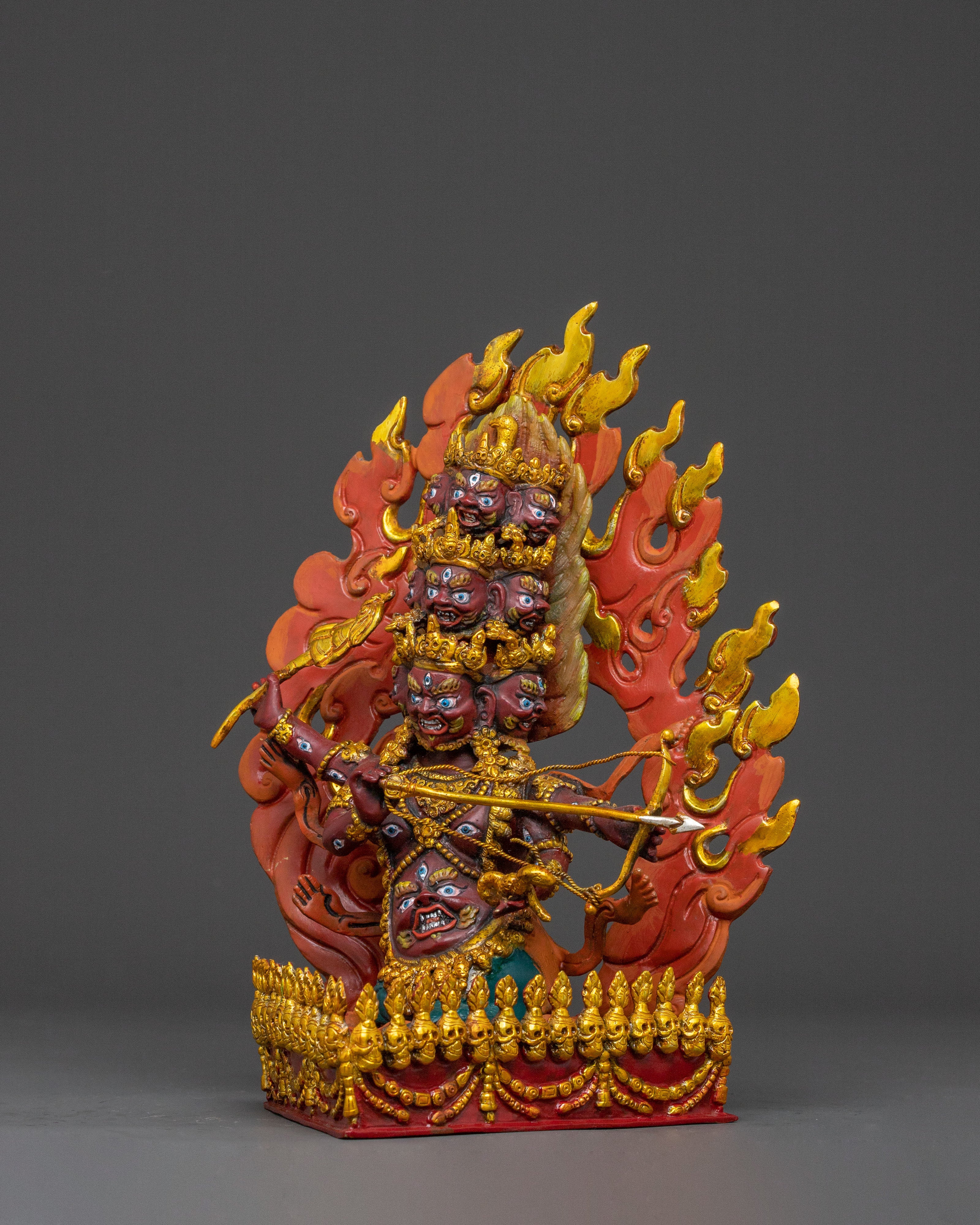 Rahula Wrathful Protector Statue | Handcrafted Devotion