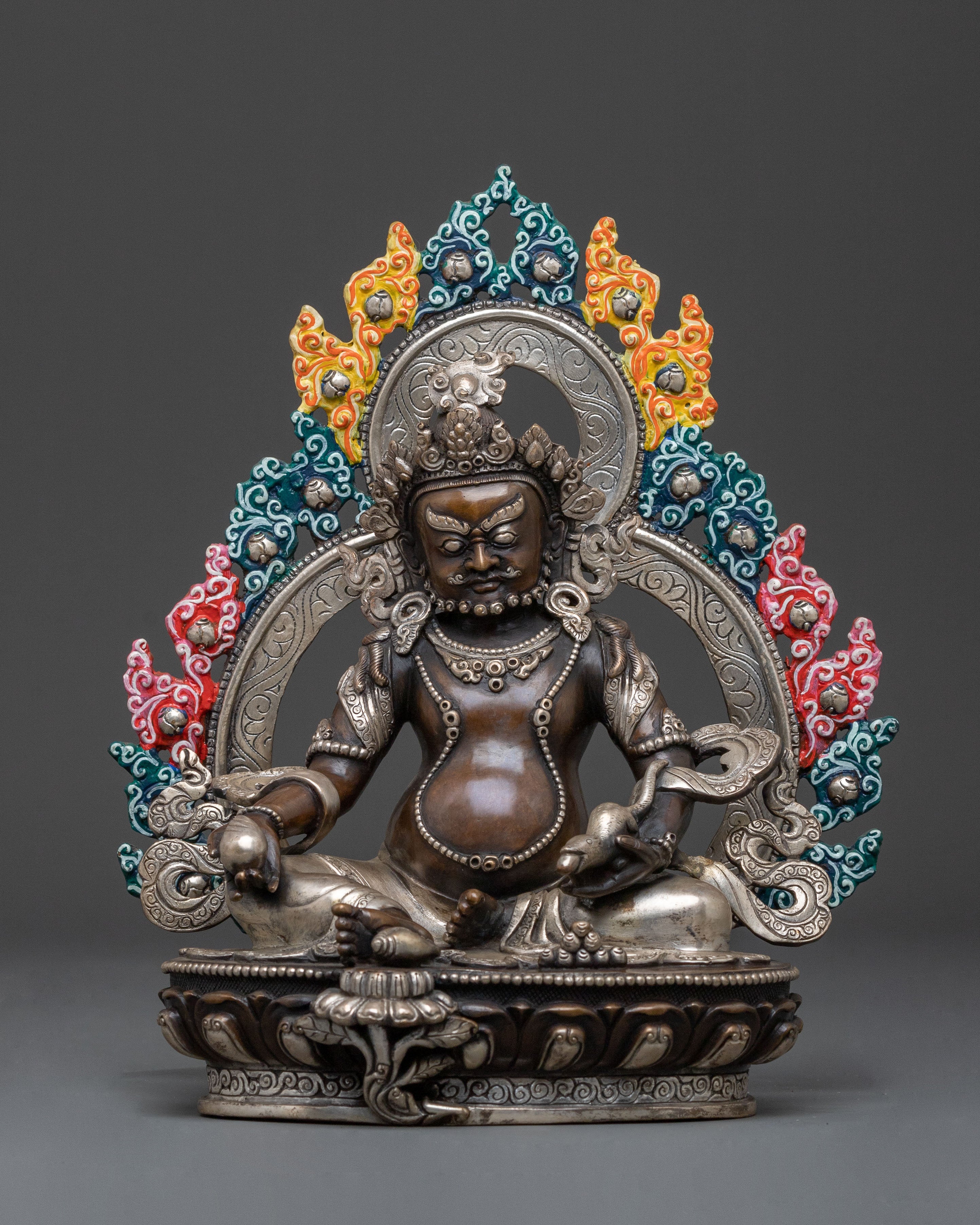 Primary Deity of Wealth Dzambhala Statue | Tibetan Buddhist Prosperity