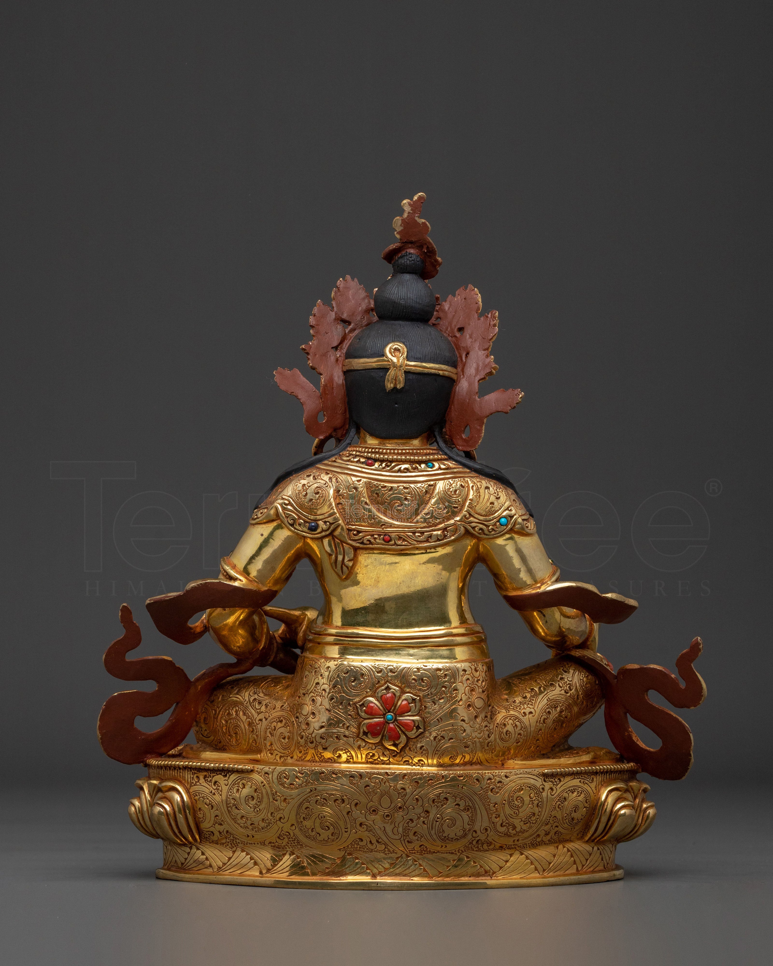 Handcrafted Dzambhala Buddhist Statue | 24K Gold Gilded