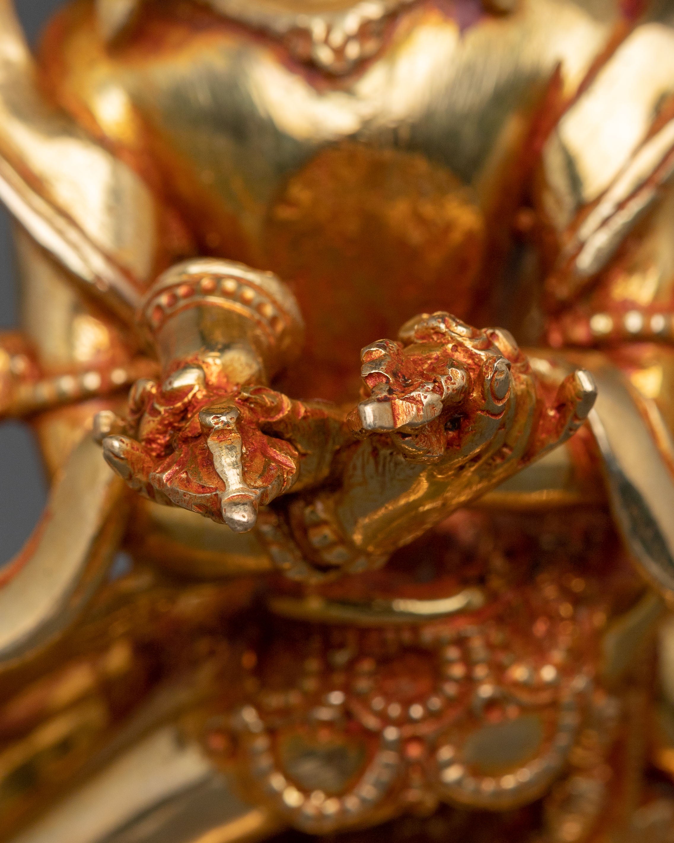 Chakrasamvara Sacred Golden Statue | Home Decor