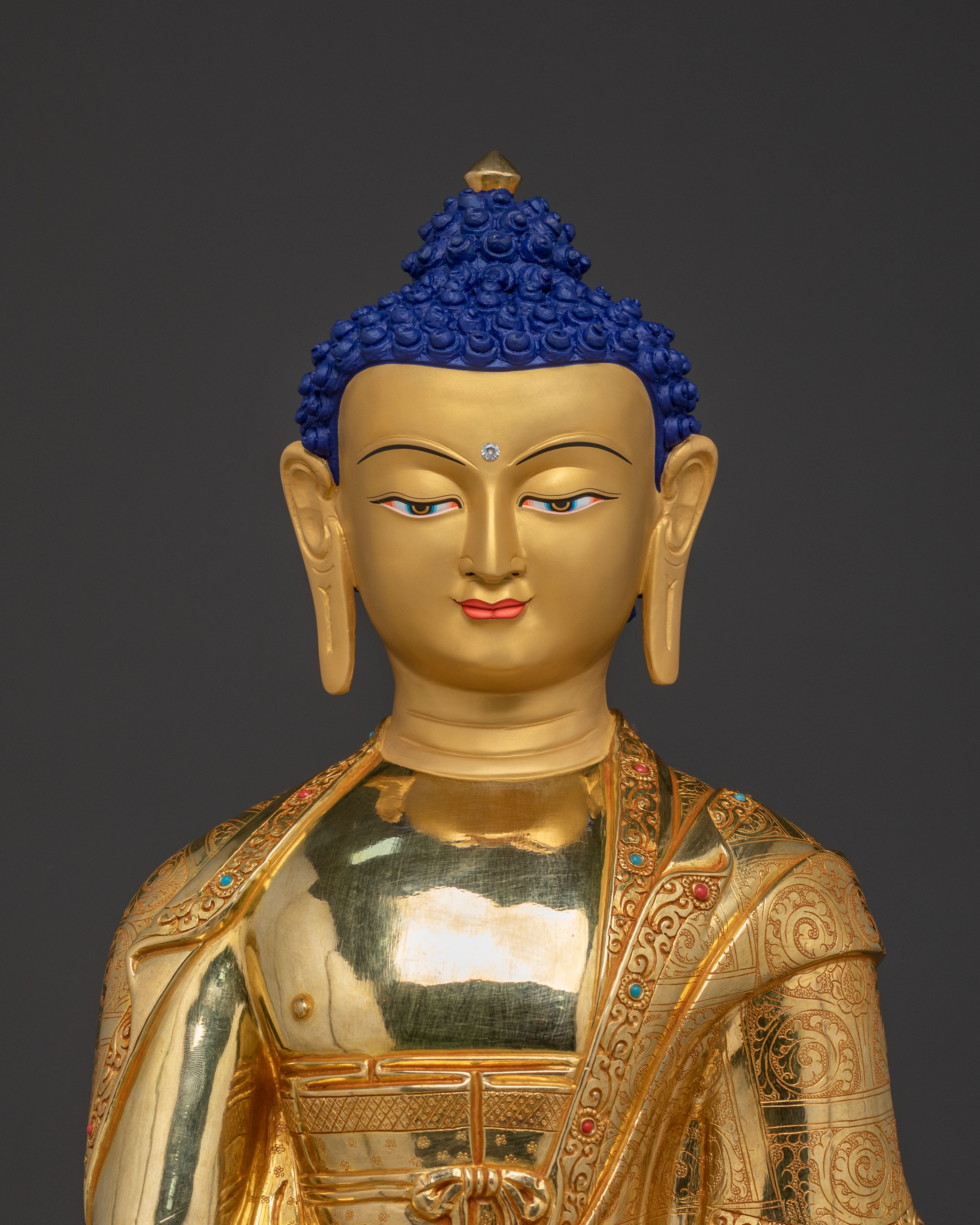 Shakyamuni Buddha Enlightened Golden Statue