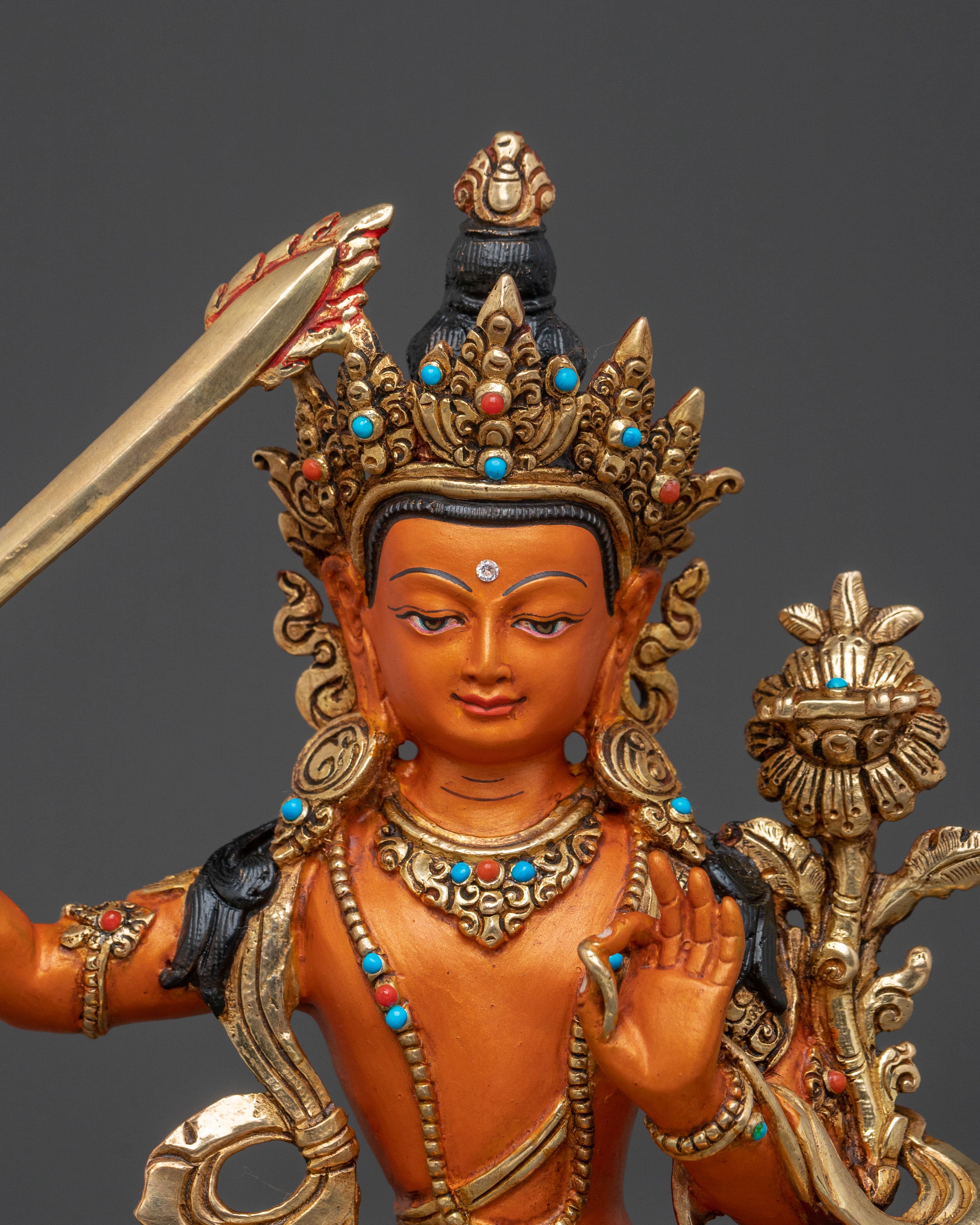Manjushri Statue: Symbol of Wisdom & Enlightenment
