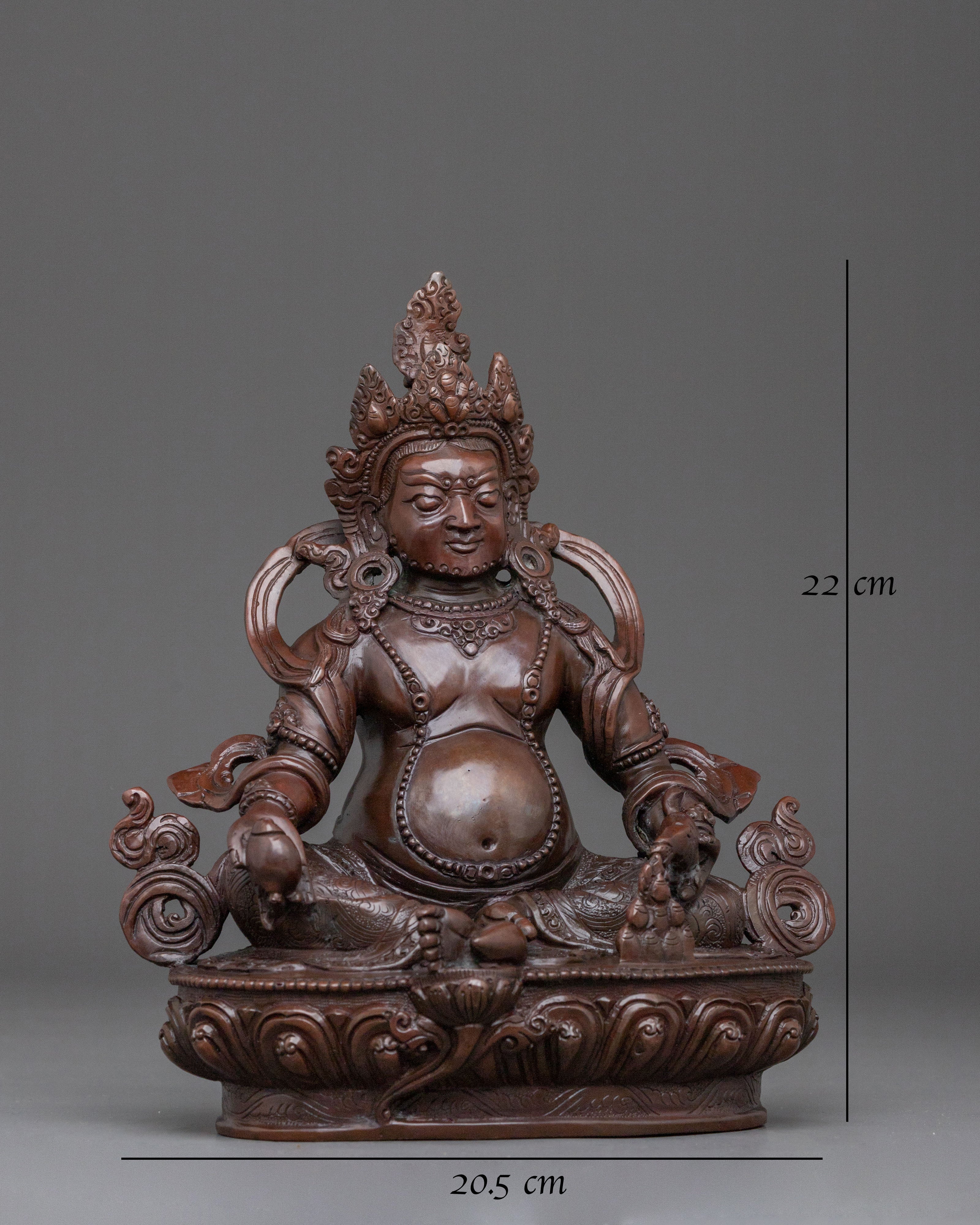 Dzambhala Tibetan Buddhist Statue | Wealth Deity Sculpture