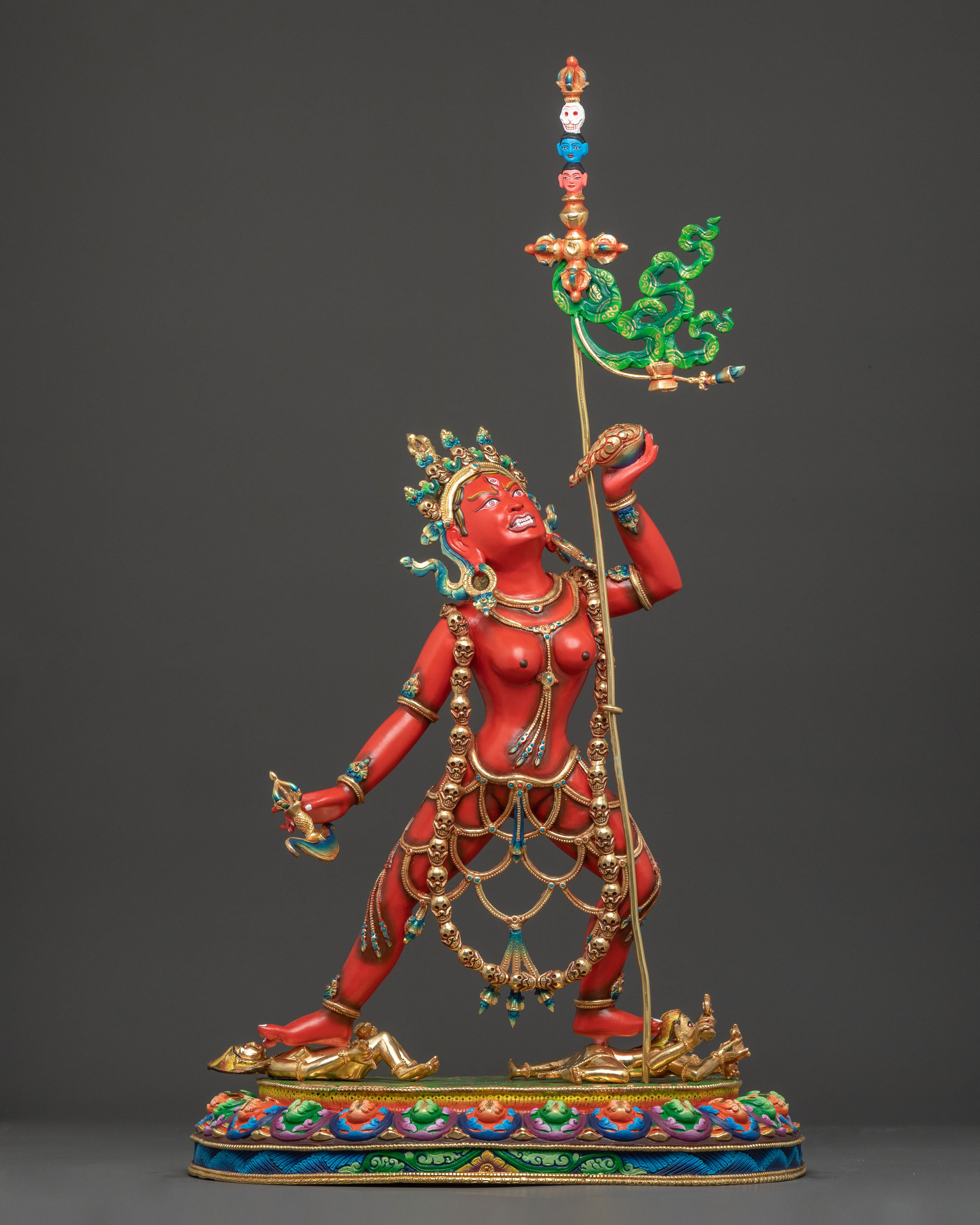 Vajrayogini Tantric Buddha Statue – Fiery Copper Masterpiece