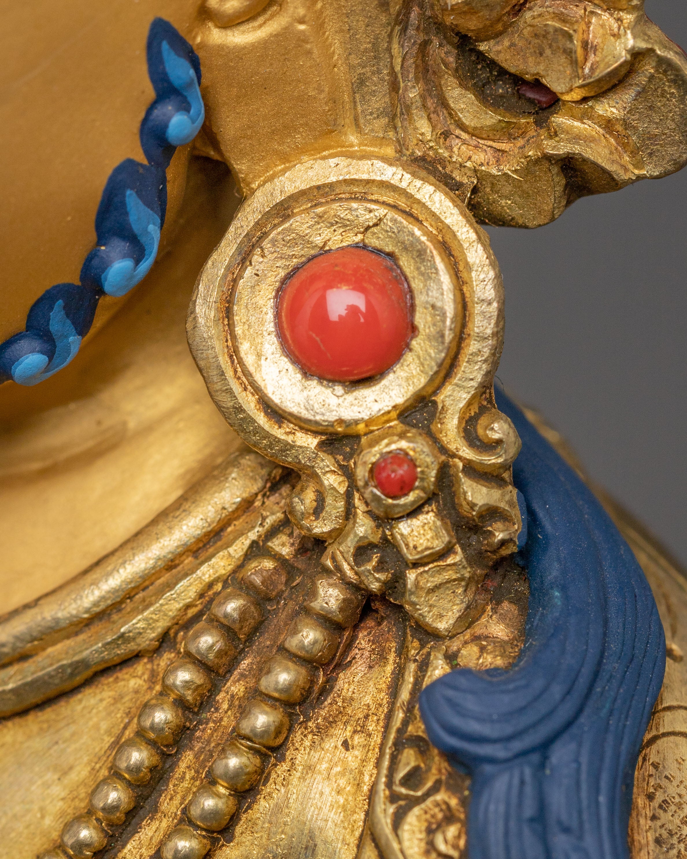 Dzambhala Copper Statue: The Wealth Deity for Altar Decor