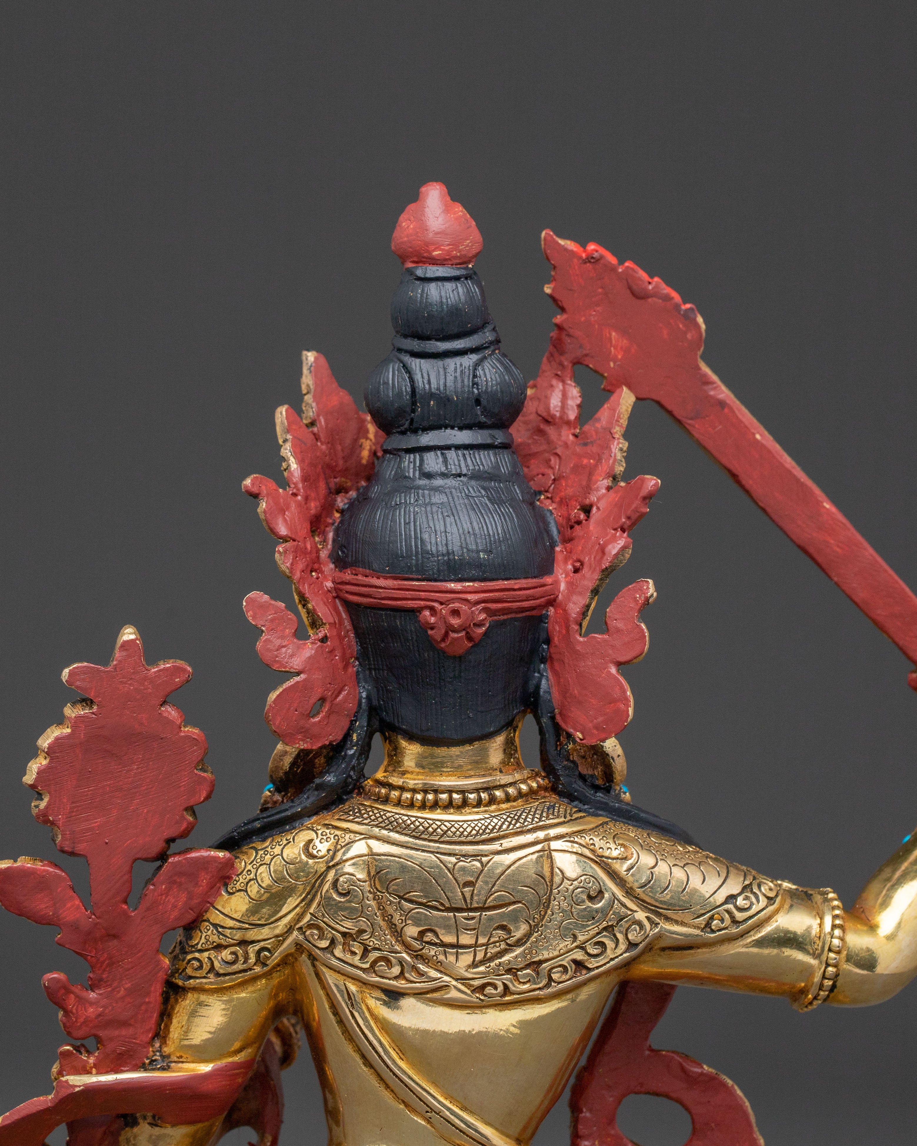 Manjushri 24K Gold Gilded Wisdom Statue