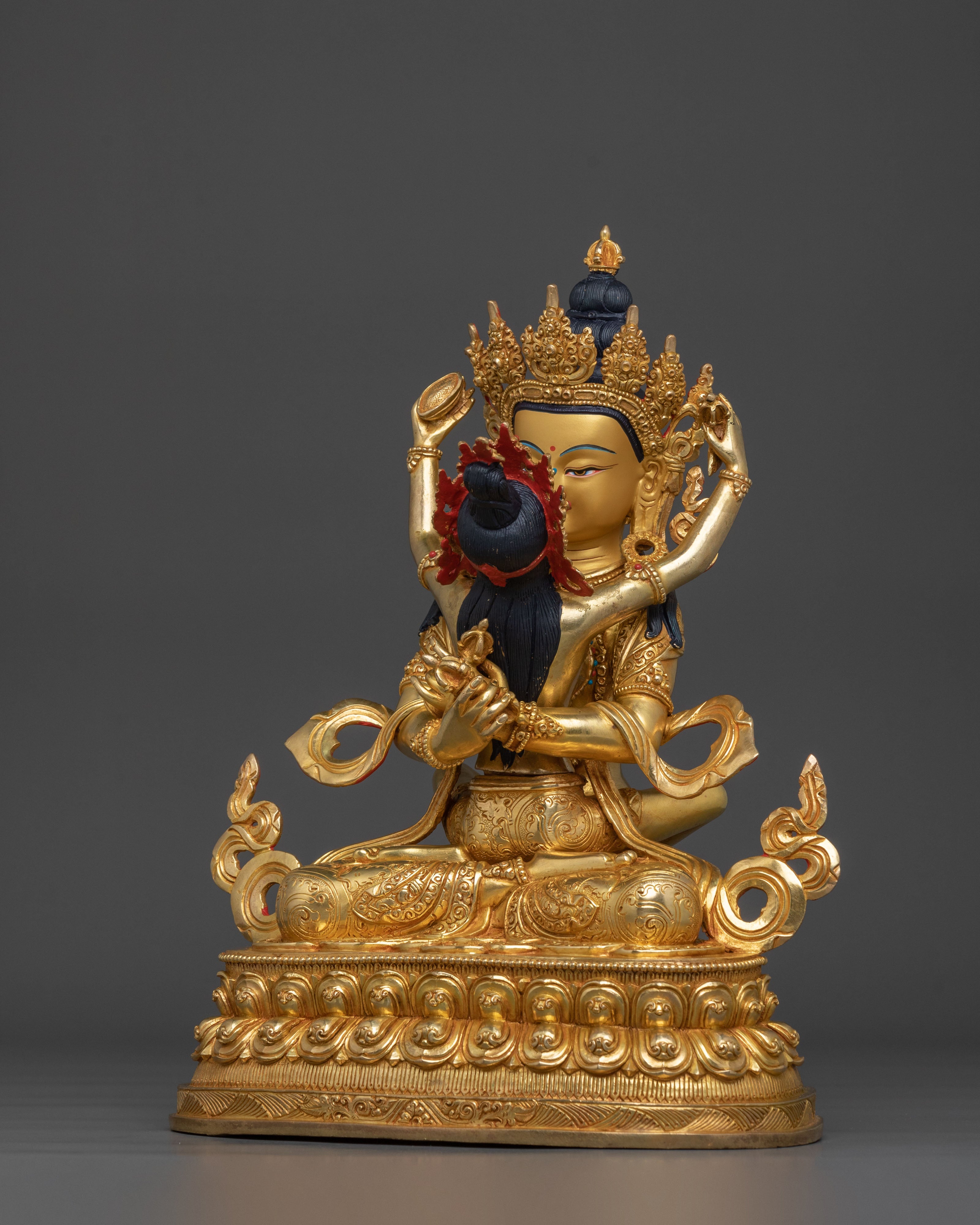 Handcrafted Vajradhara With Consort Statue | Buddhist Decor
