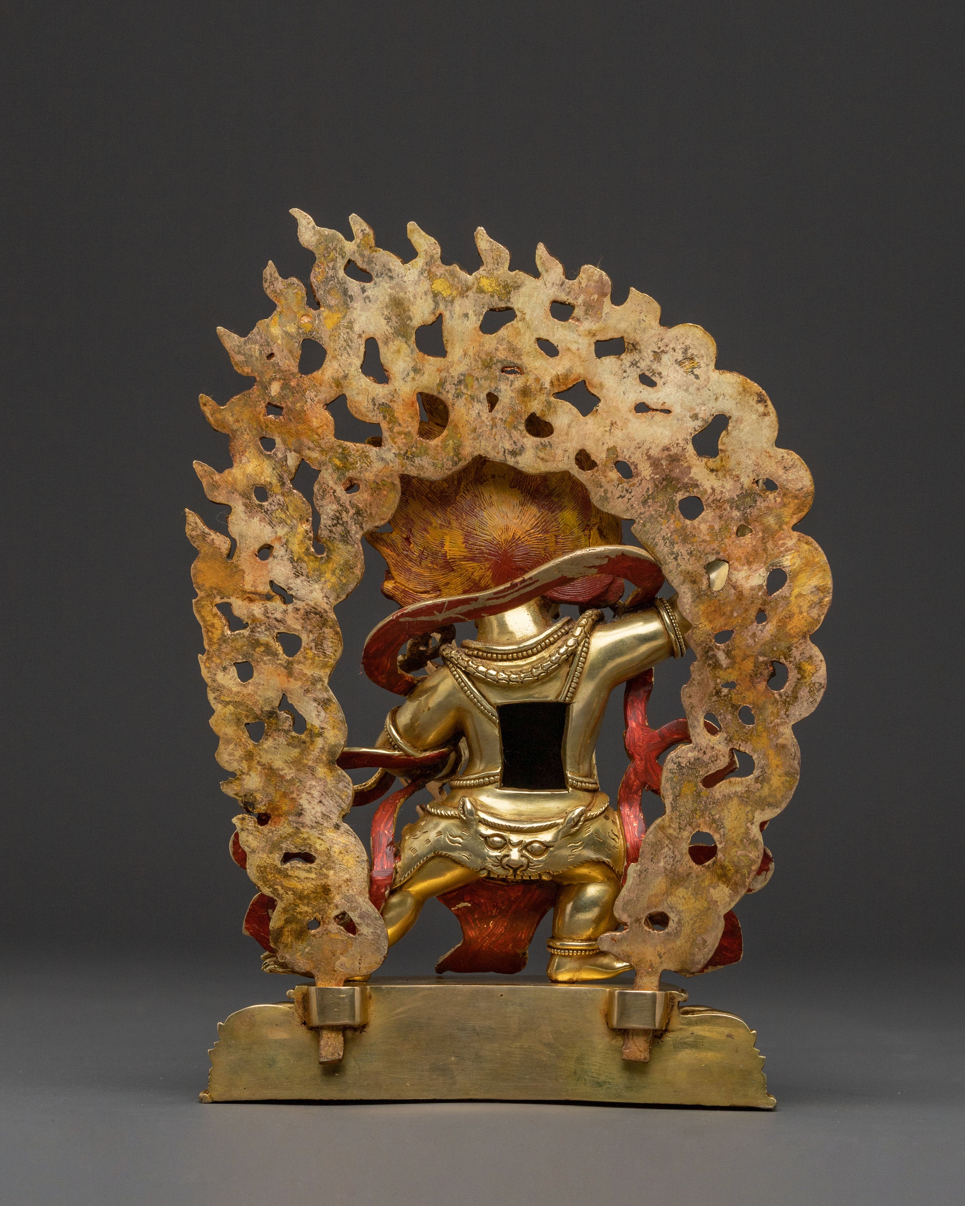 Guardian Vajrapani Golden Statue – Gilded Copper Masterpiece