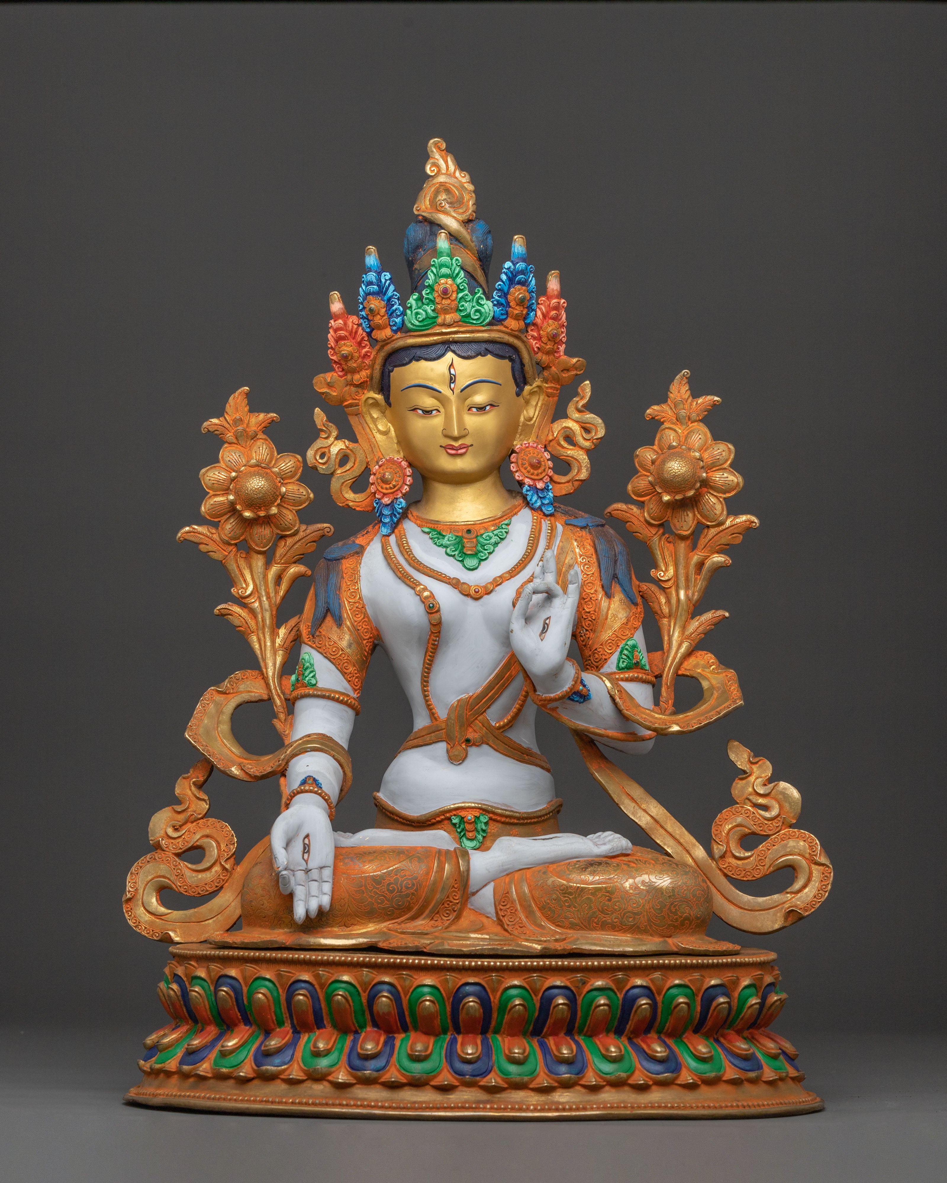 Green Tara Statue | Tibetan Goddess of Compassion