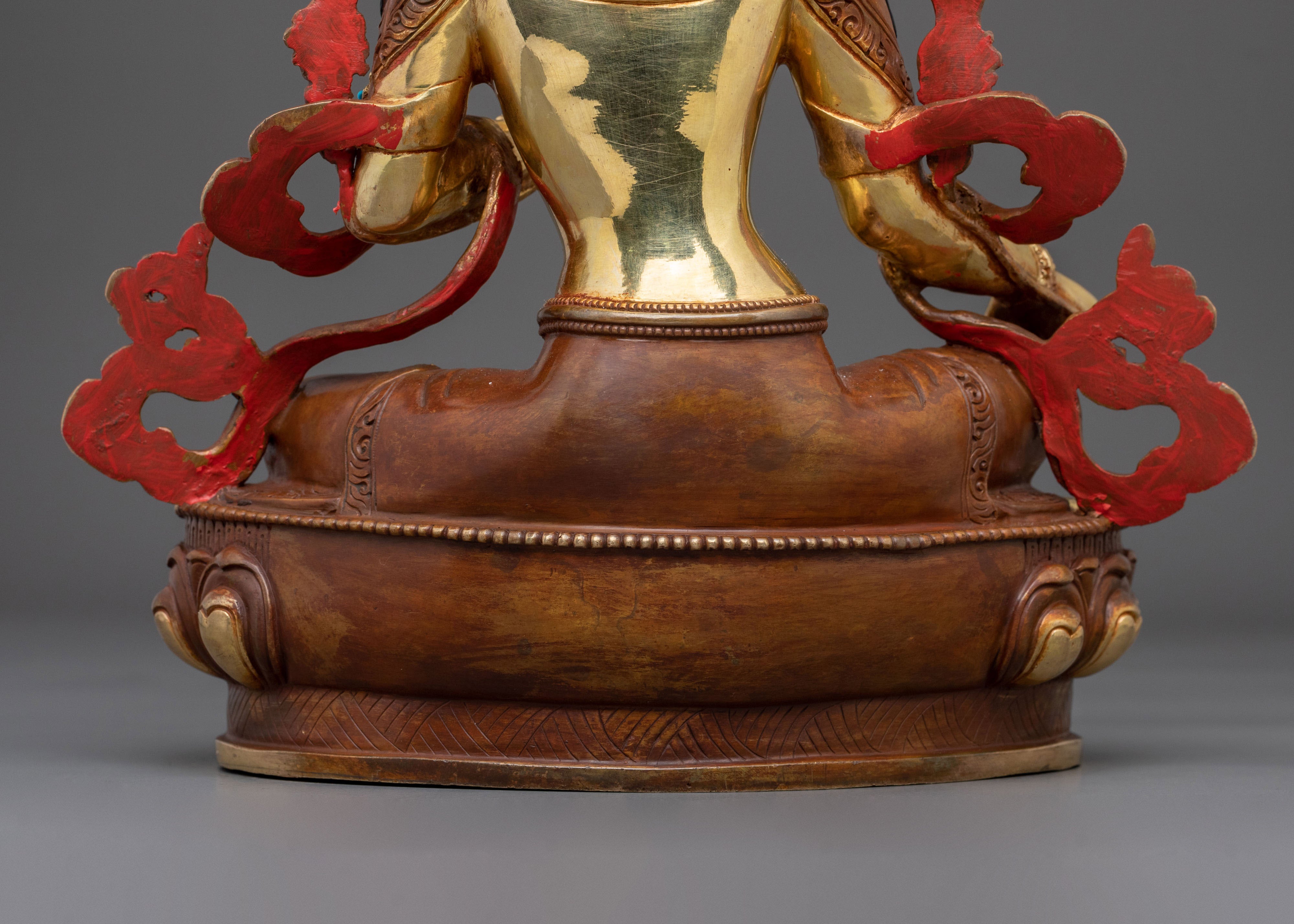 32cm Green Tara Statue | Protector Goddess