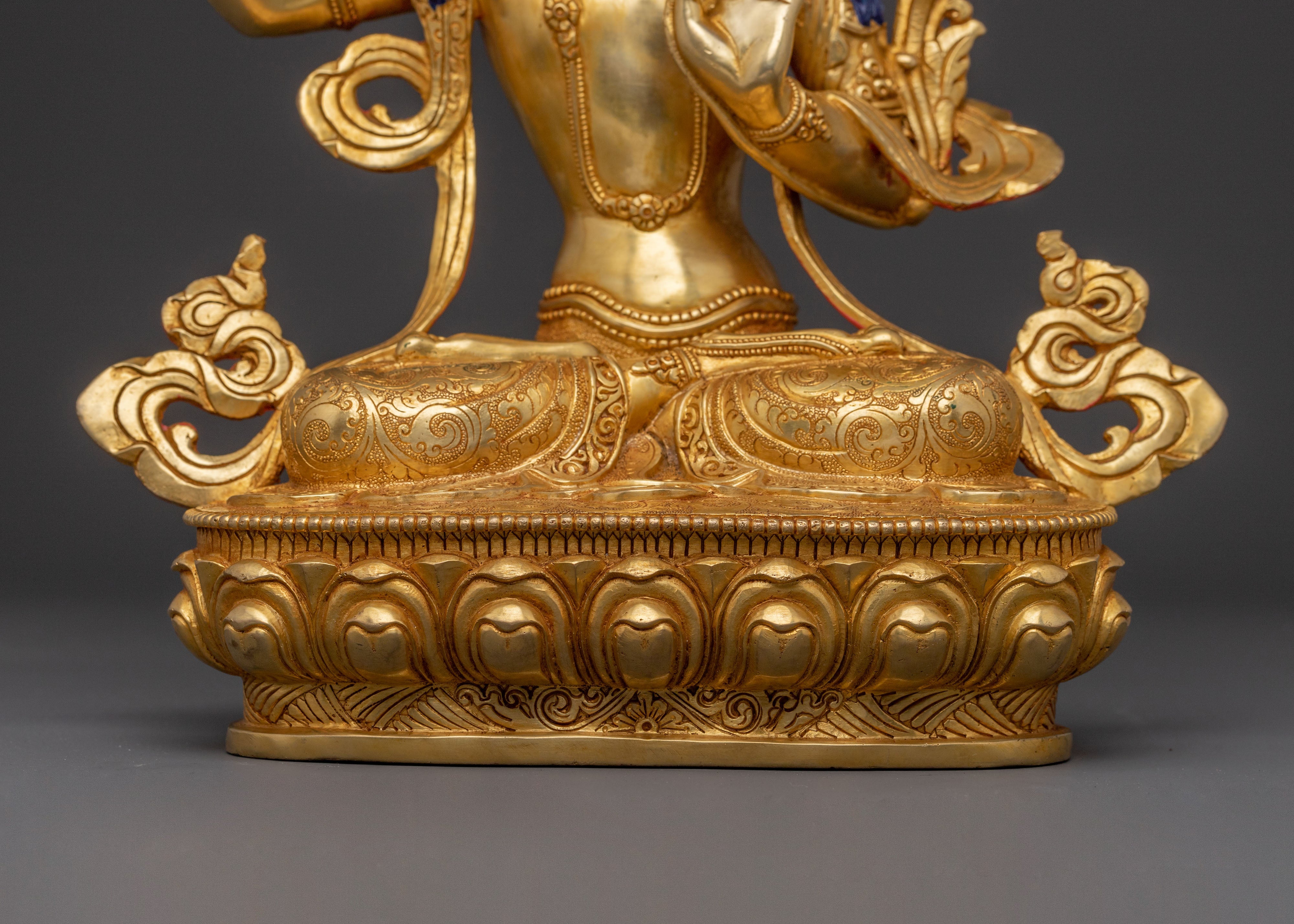 Bodhisattva Manjushri Statue of Wisdom | Sacred Meditation Home Decor