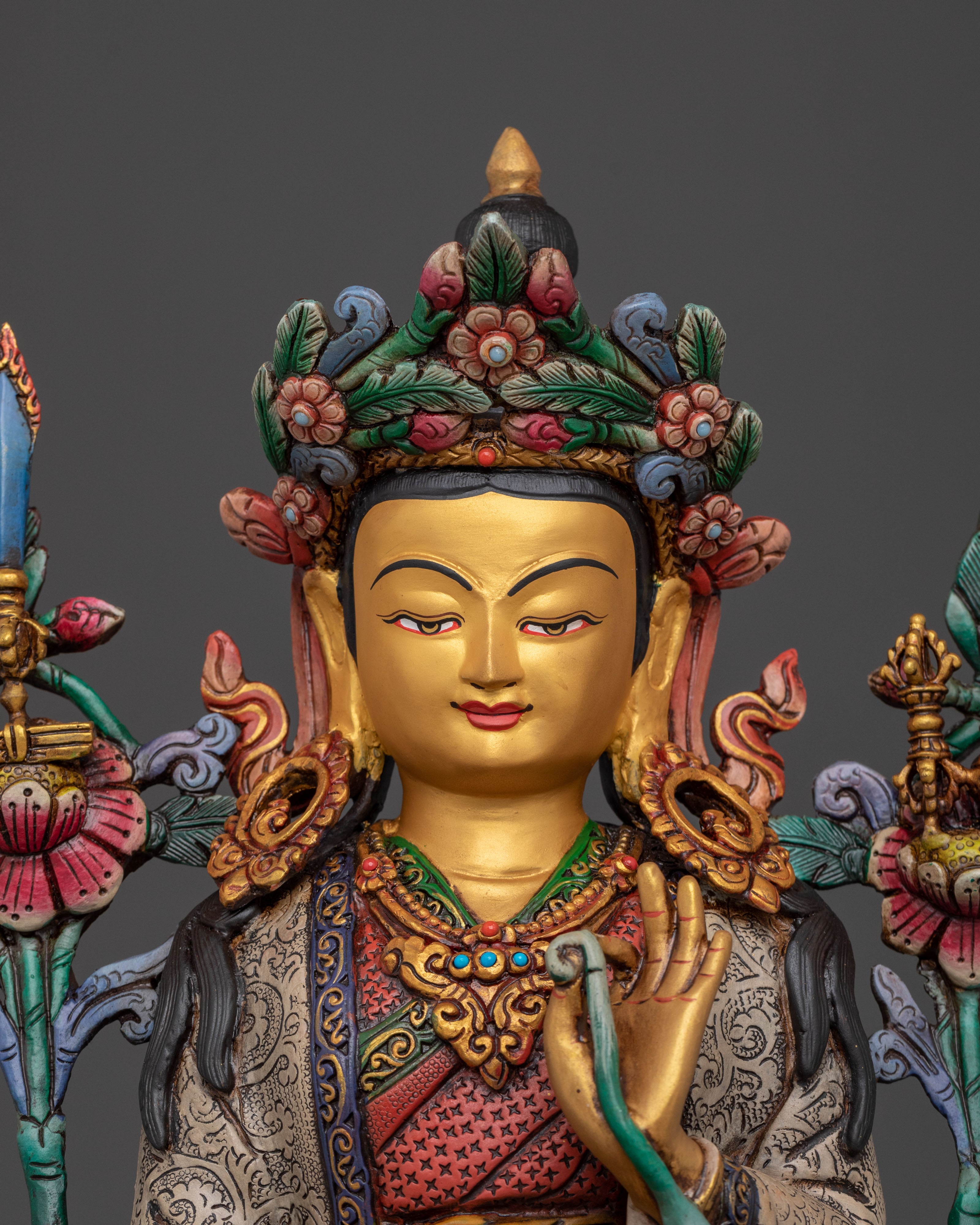 Tibetan Medicine Buddhist Master Statue Set | Home Decor