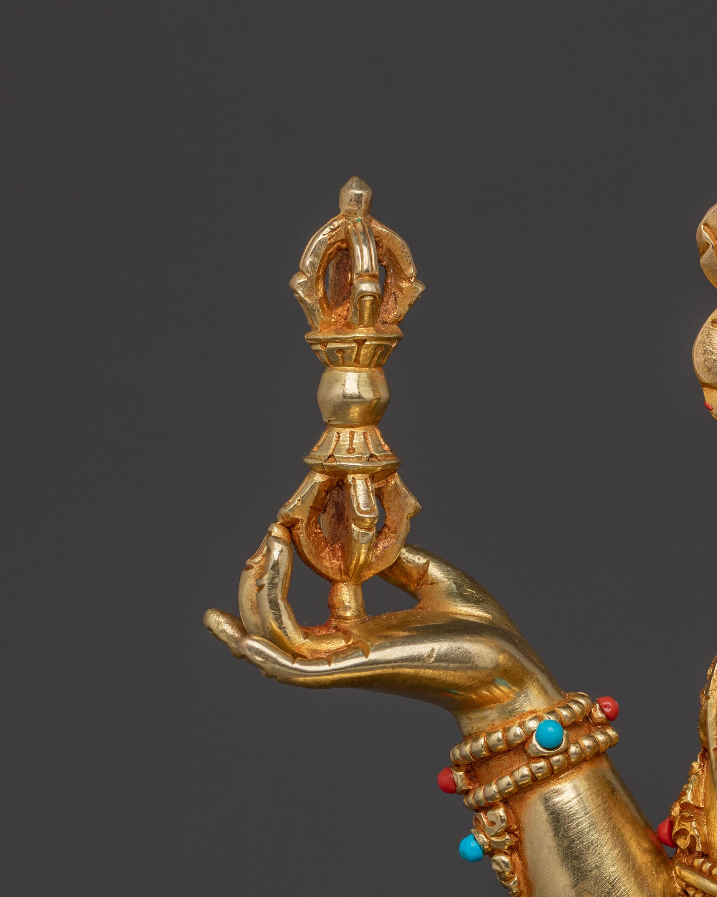 Prajnaparamita Spiritual Statue | 24K Gold Gilded Icon