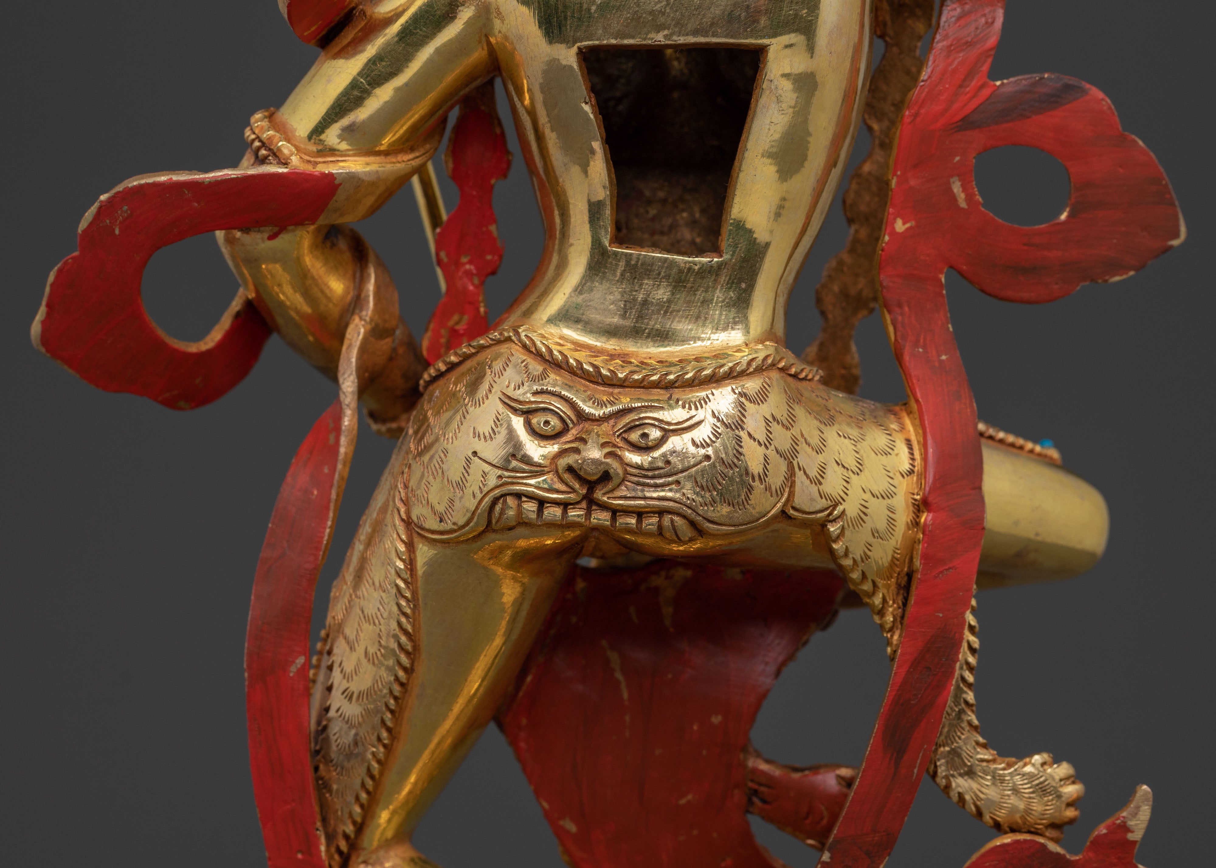 Simhamukha Sacred Sculpture | Lion-Faced Wisdom Dakini
