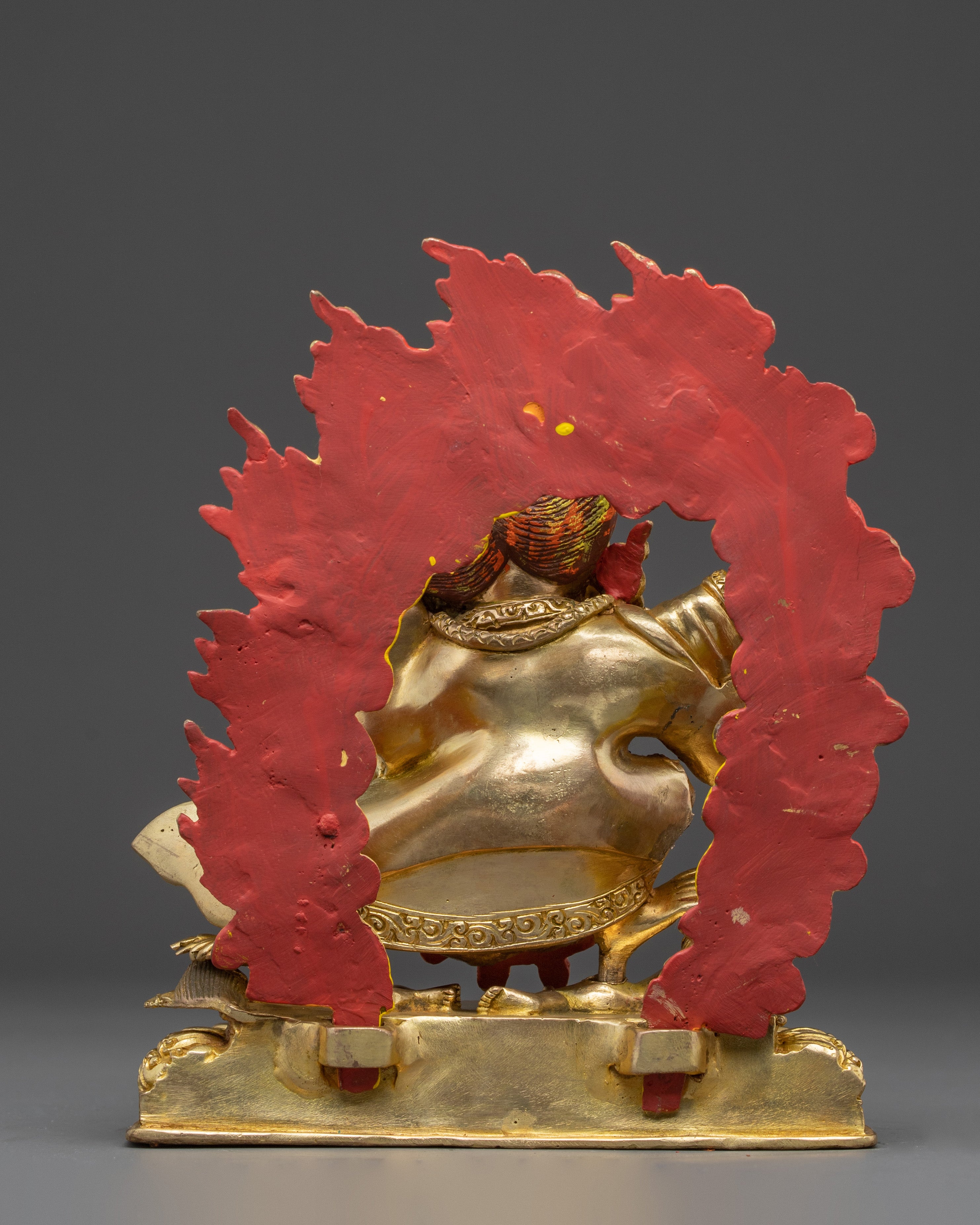 Mahakala Bernagchen Statue: The Black Cloaked Mahakala