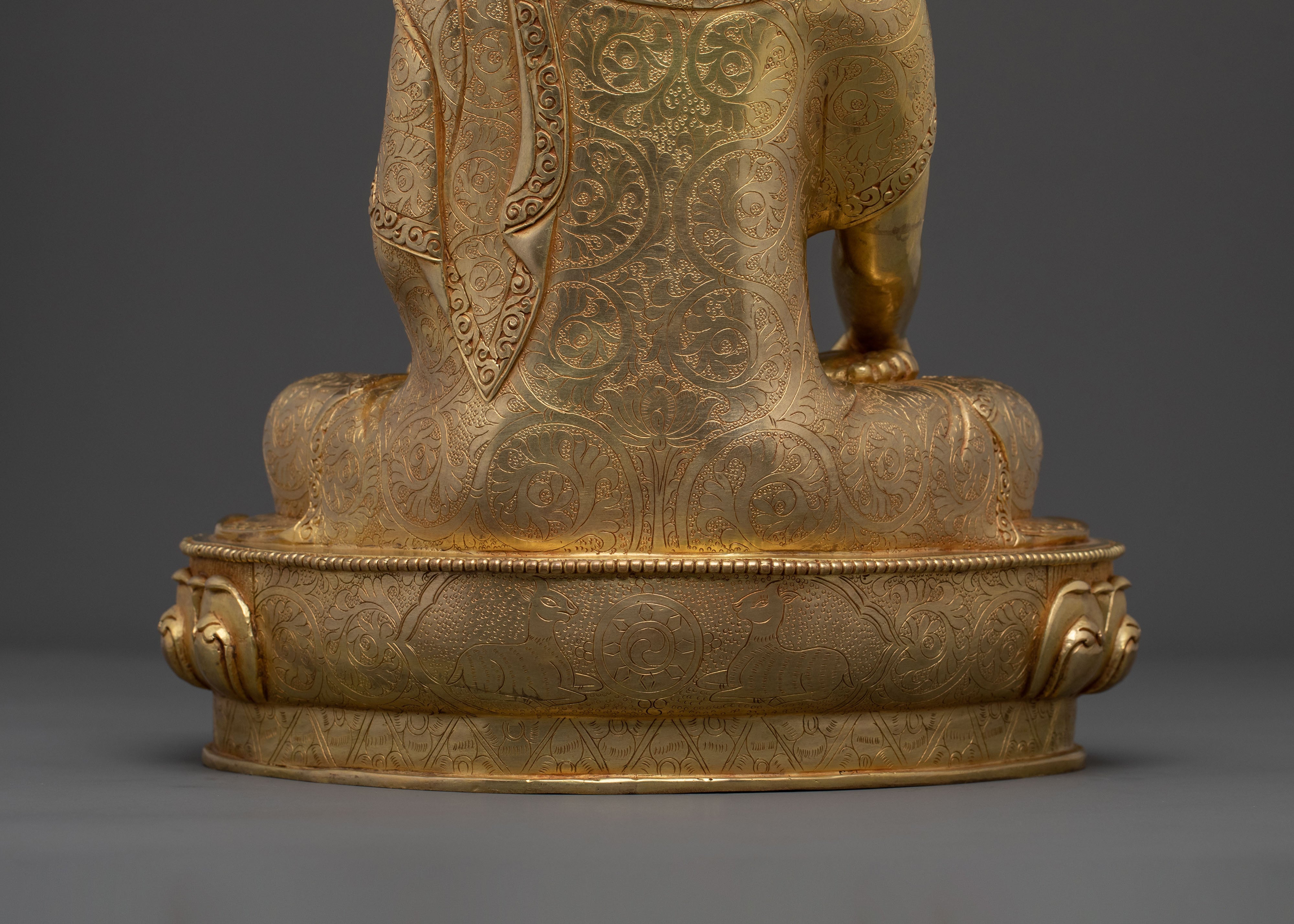 Hand-Carved Shakyamuni Buddha Sculpture | Home Decor