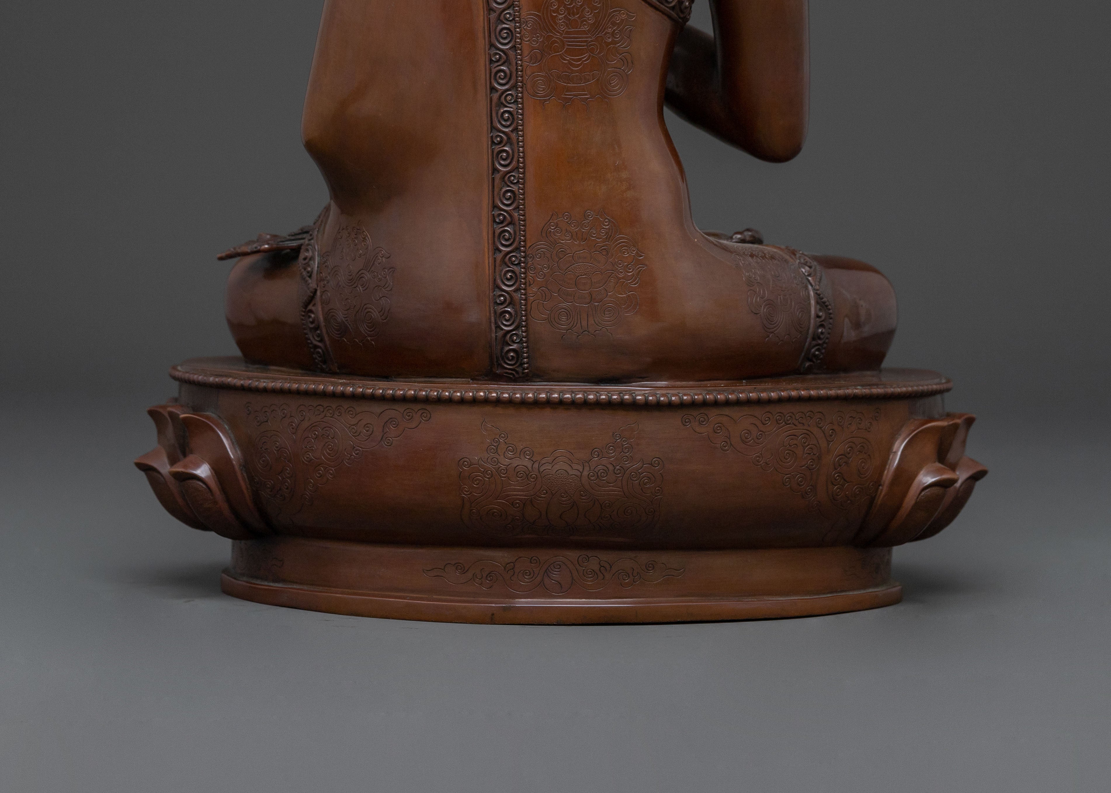 Amogasiddhi Wisdom Buddha | Oxidized Copper Statue