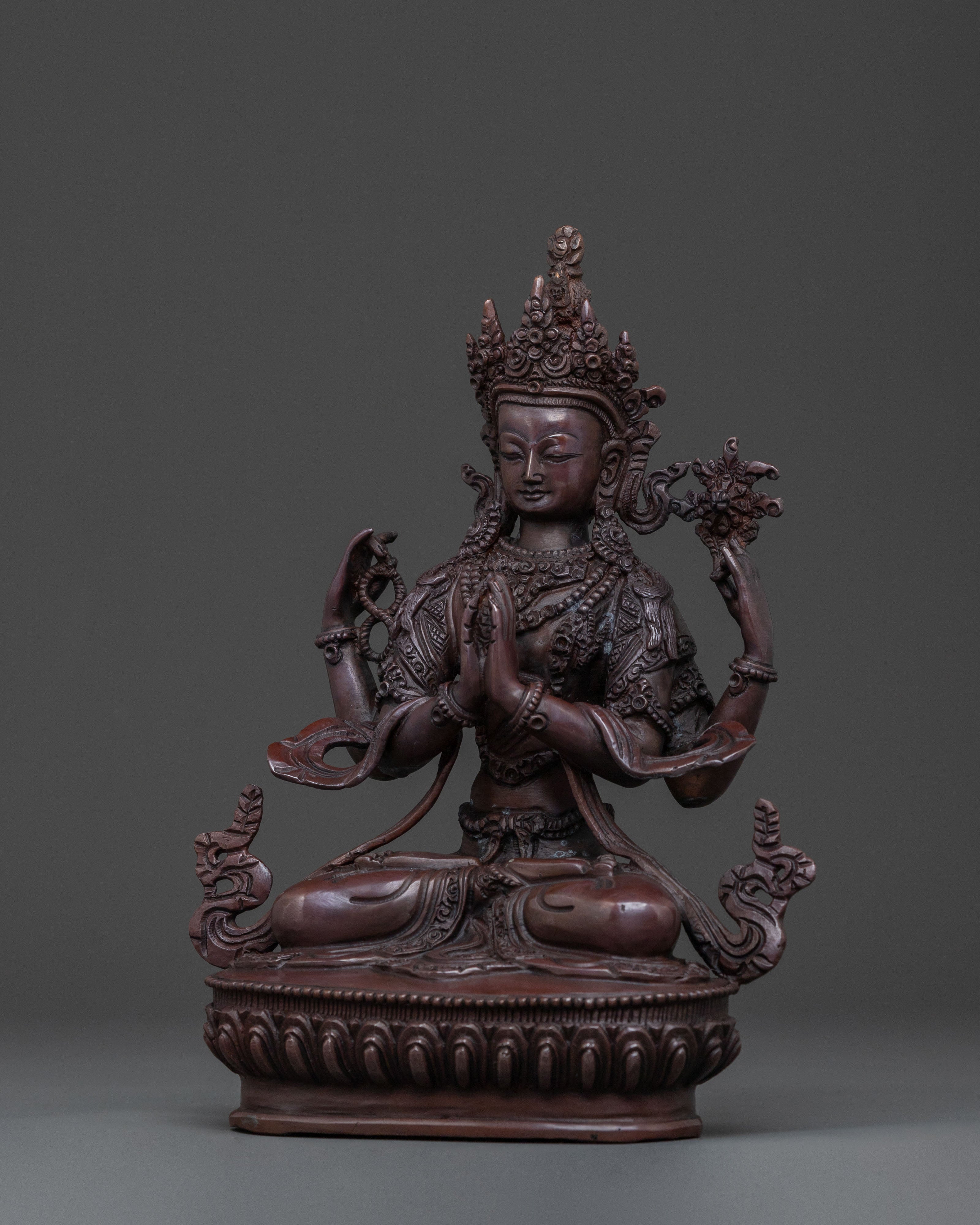 Chenrezig Statue Sculpture | Tibetan Deity