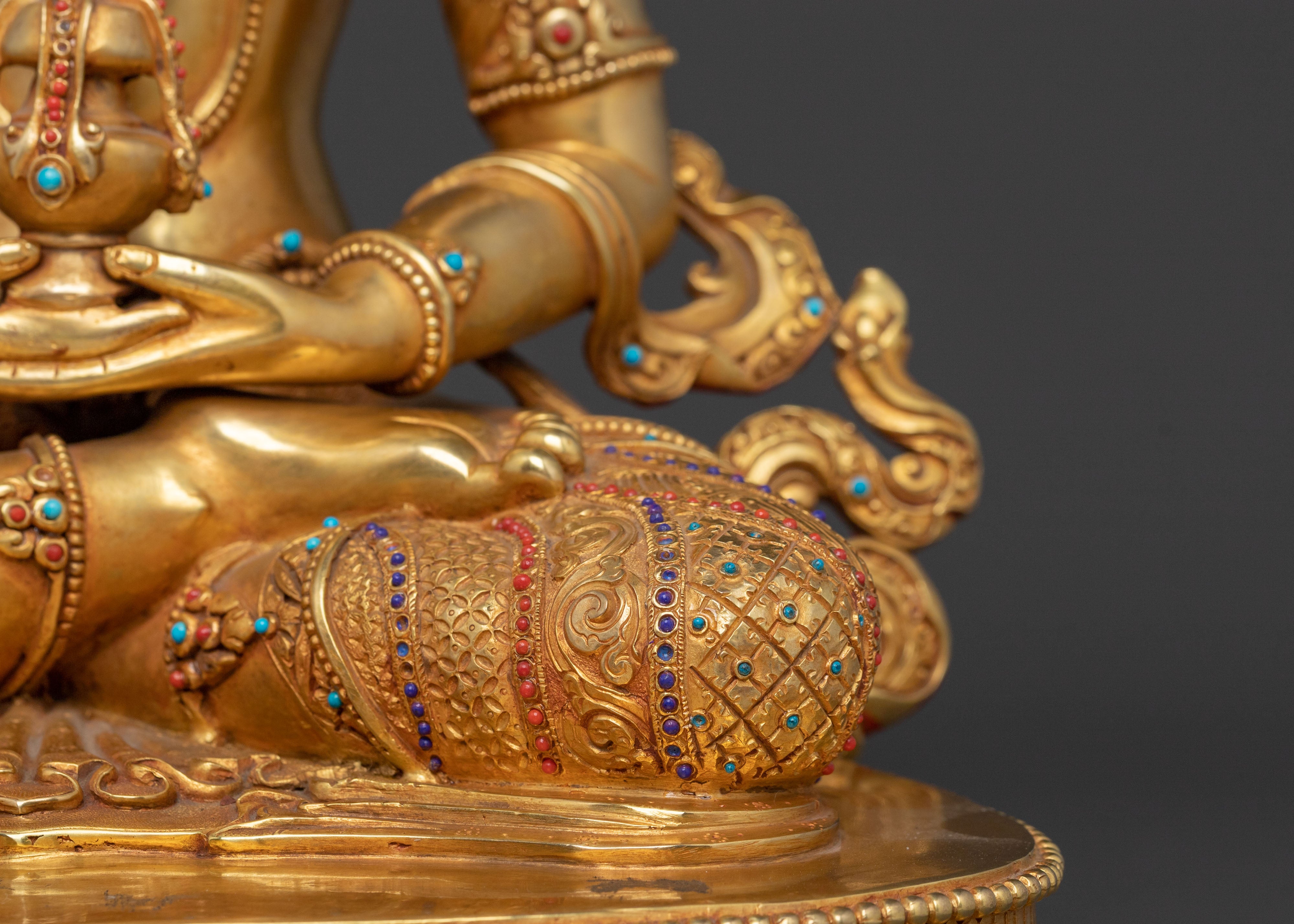 Amitayus Statue | Exquisite 24K Gold Gilded Idol